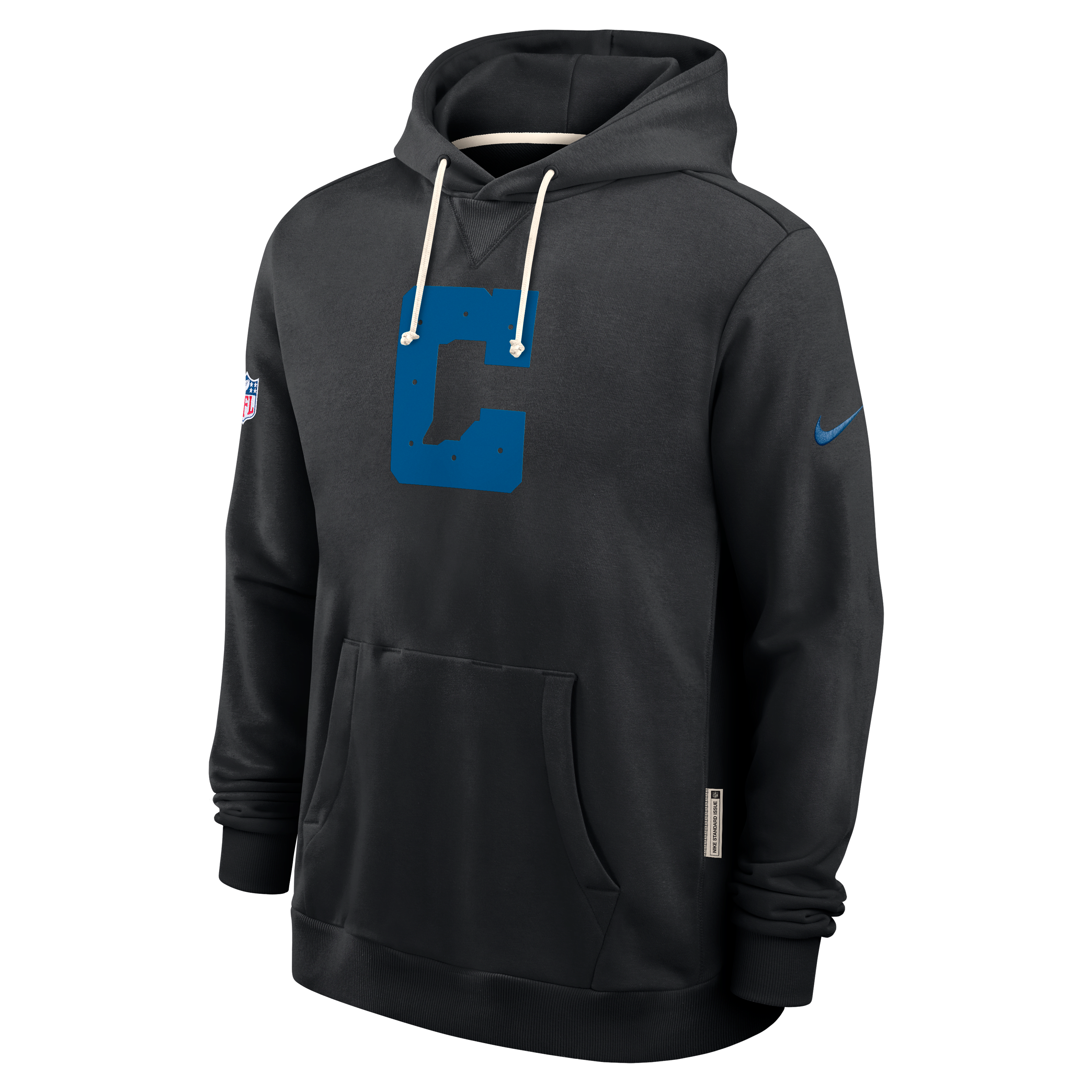 Indianapolis Colts Alt 2 Tight Coverage Sideline Men's Nike Dri-FIT NFL Pullover Hoodie