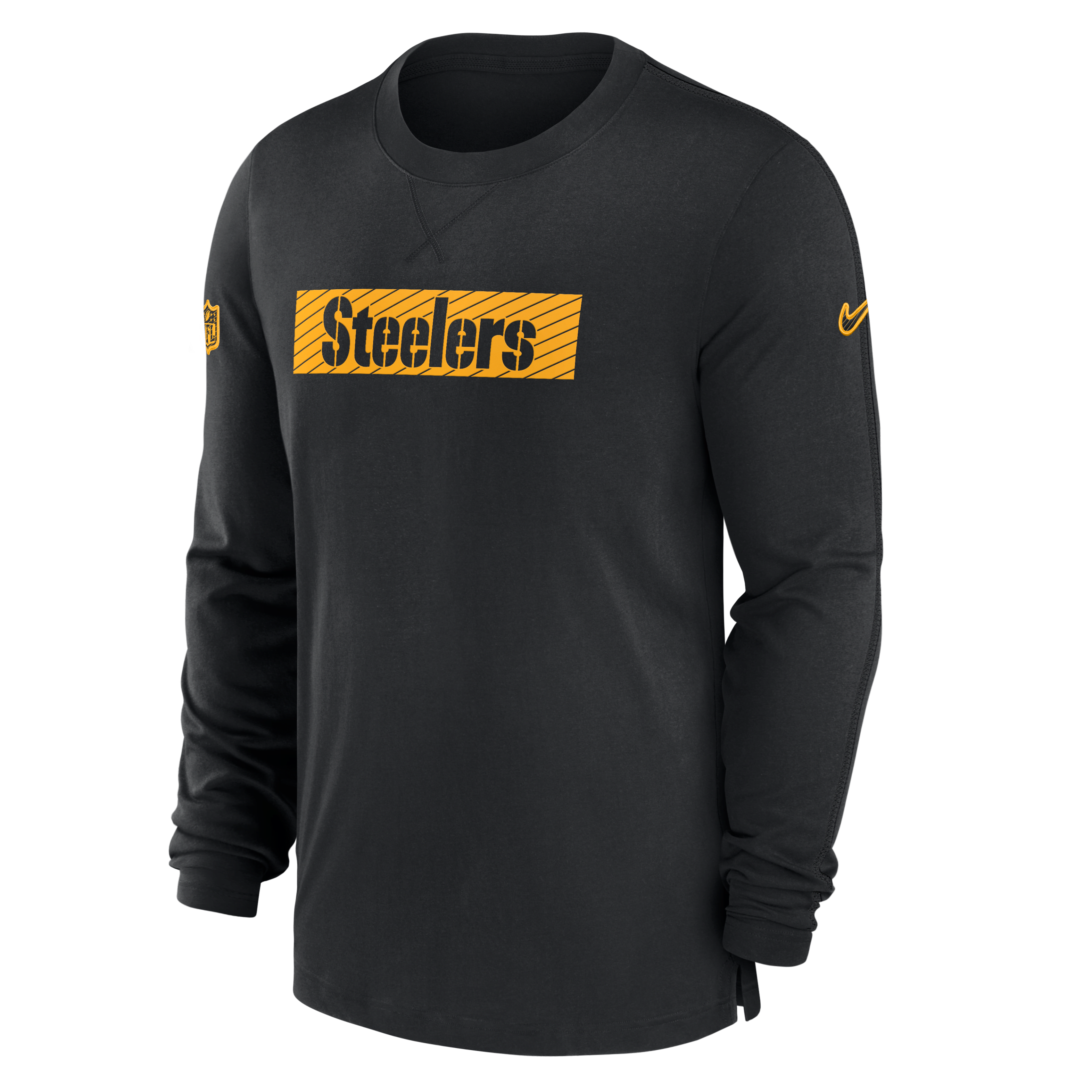 Pittsburgh Steelers Sideline Player Team Issue Men’s Nike Dri-FIT Long-Sleeve Top