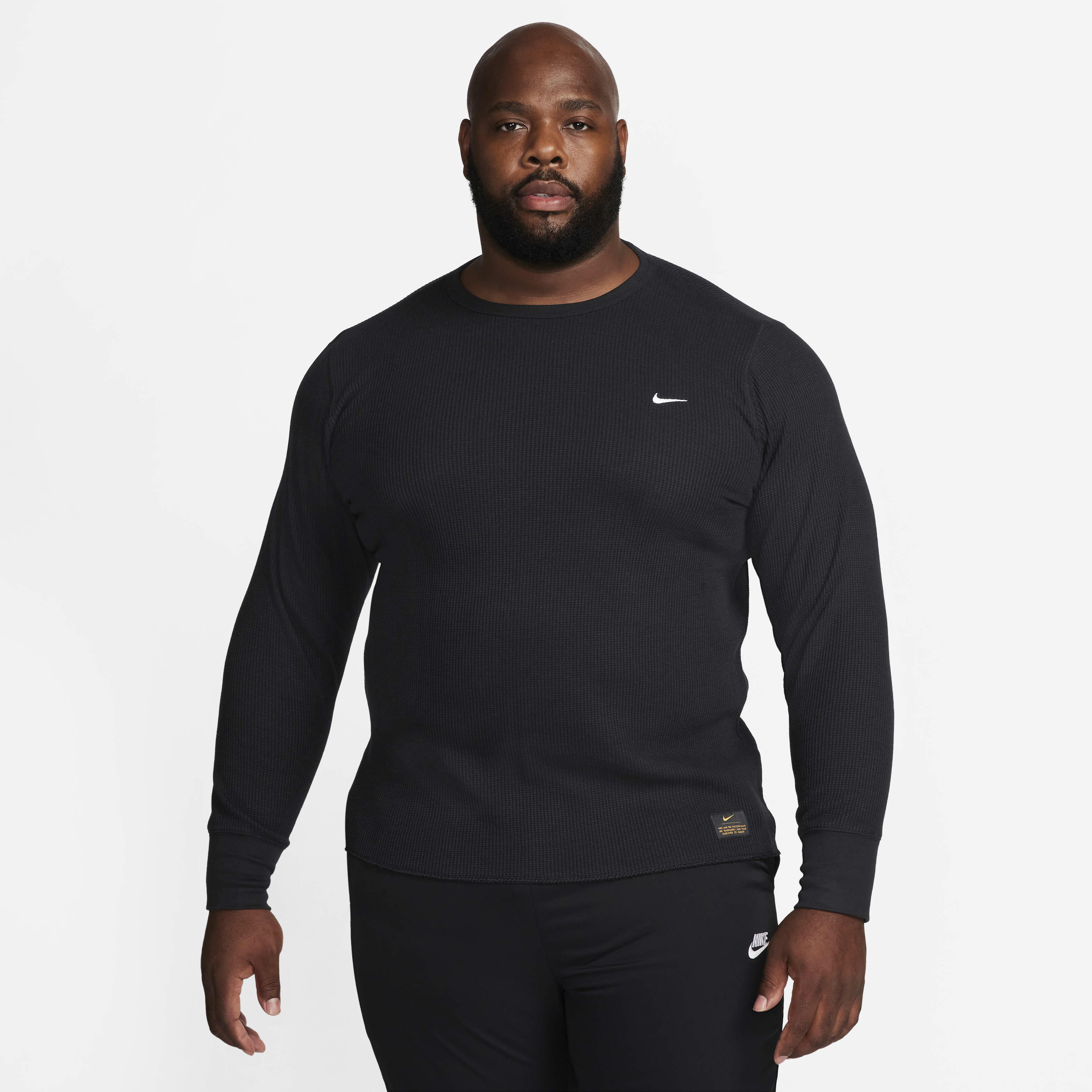 Nike Life Men's Long-Sleeve Heavyweight Waffle Top