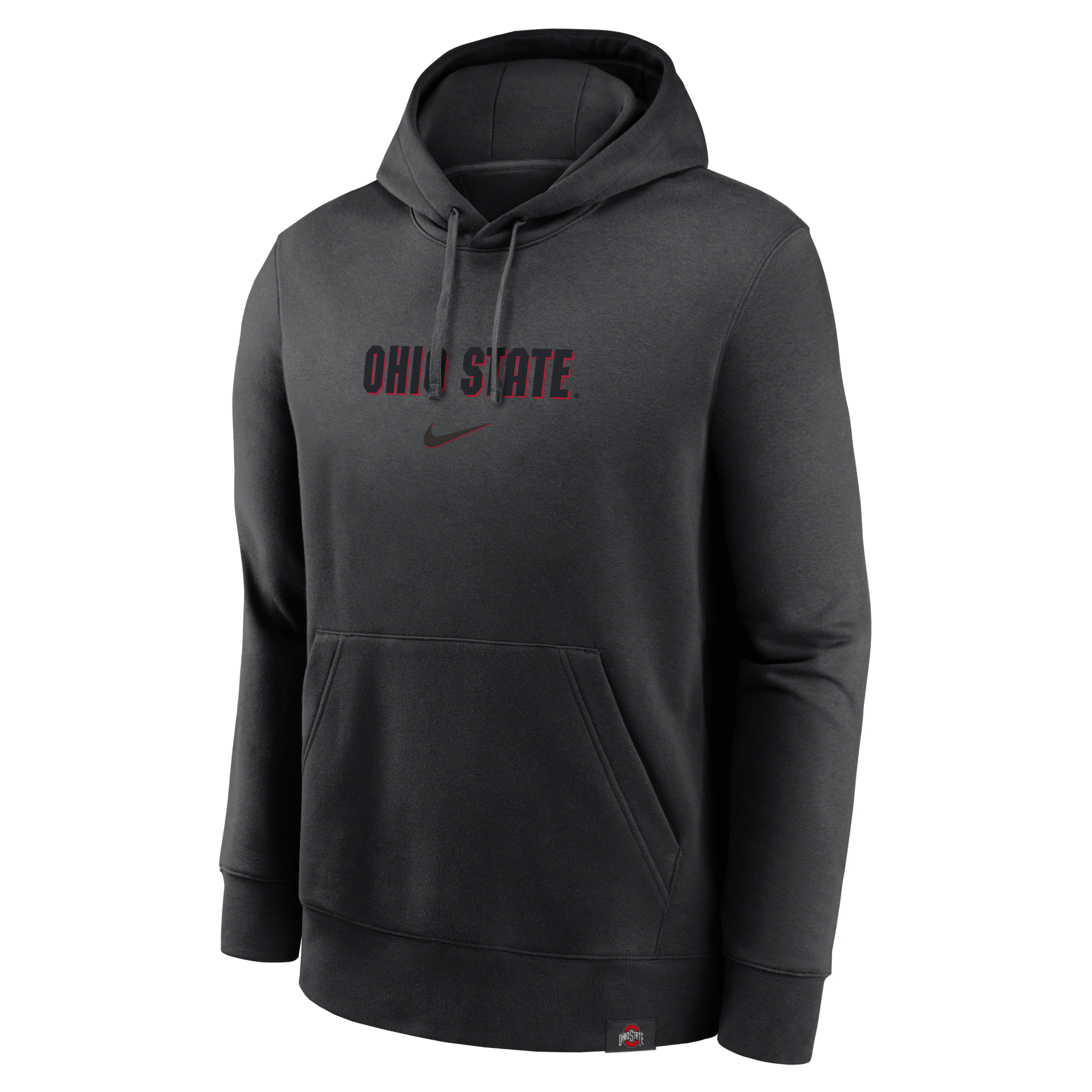 Ohio State Buckeyes Statement Wordmark Lockup Heavyweight Men's Nike College Pullover Hoodie