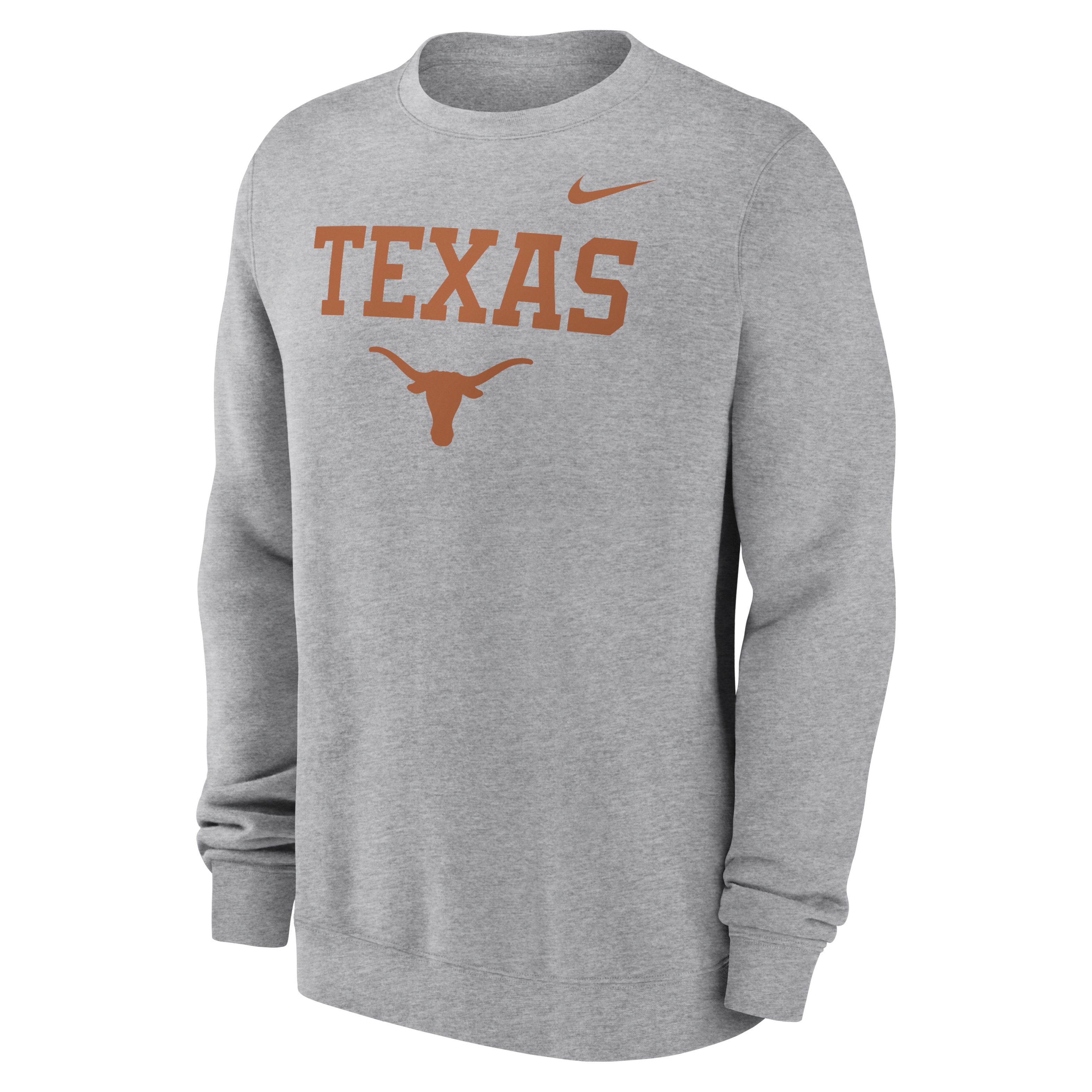 Texas Longhorns Primetime Primary Stack Men's Nike College Pullover Crew