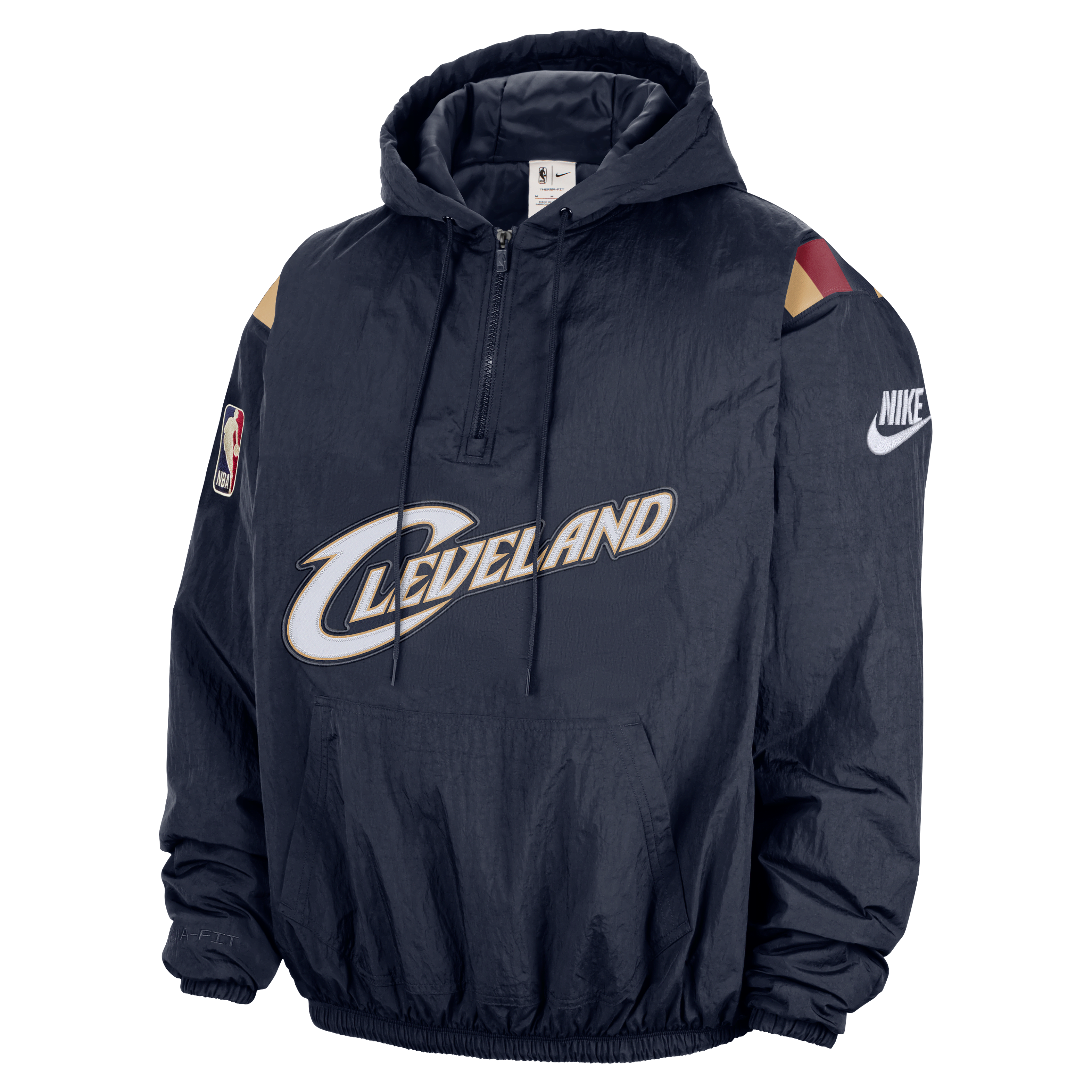 Cleveland Cavaliers Hardwood Clasics Men's Nike Therma-FIT NBA 1/2-Zip Hoodie