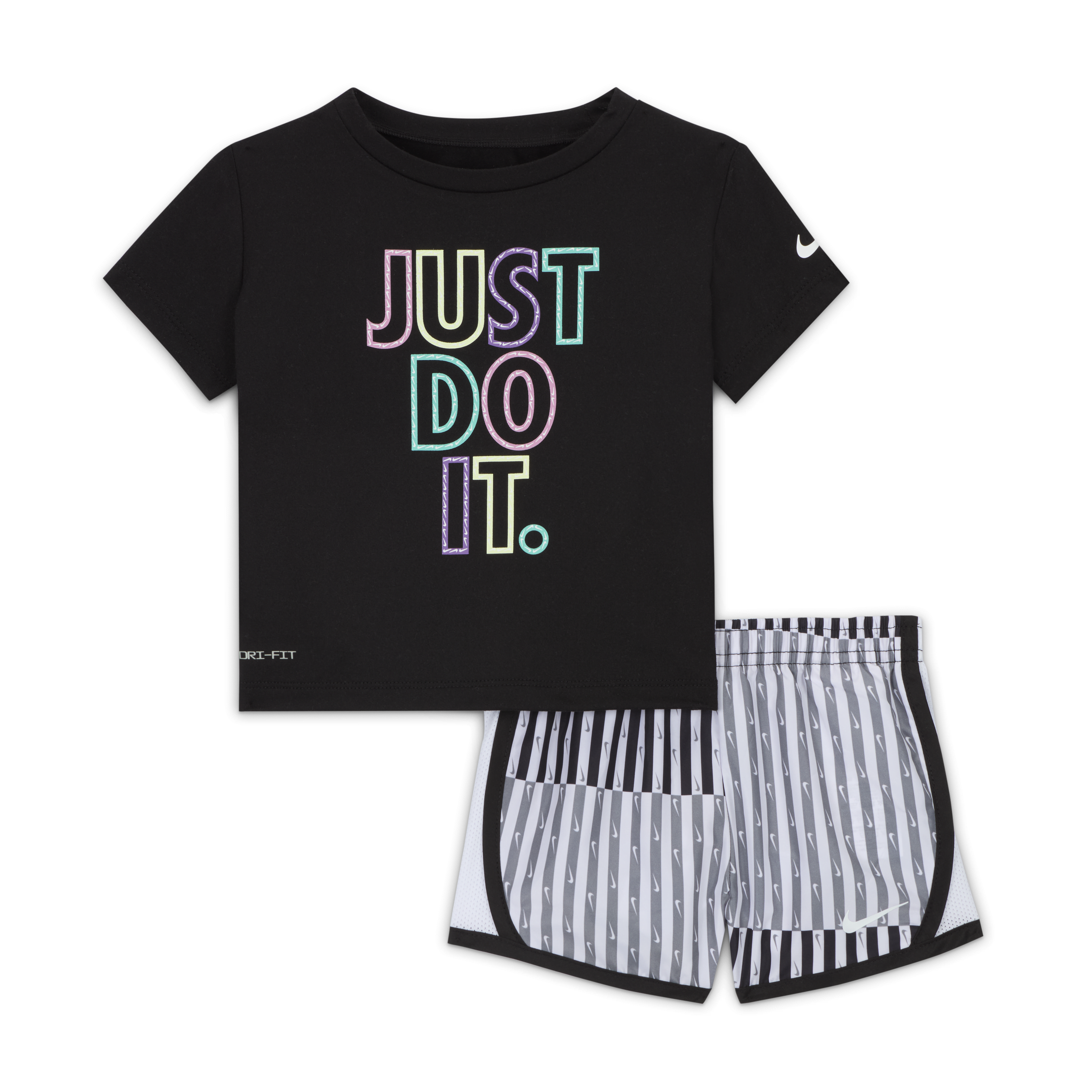 Nike Dri-FIT Femme Pop Baby (12-24M) T-Shirt and Tempo Shorts Set