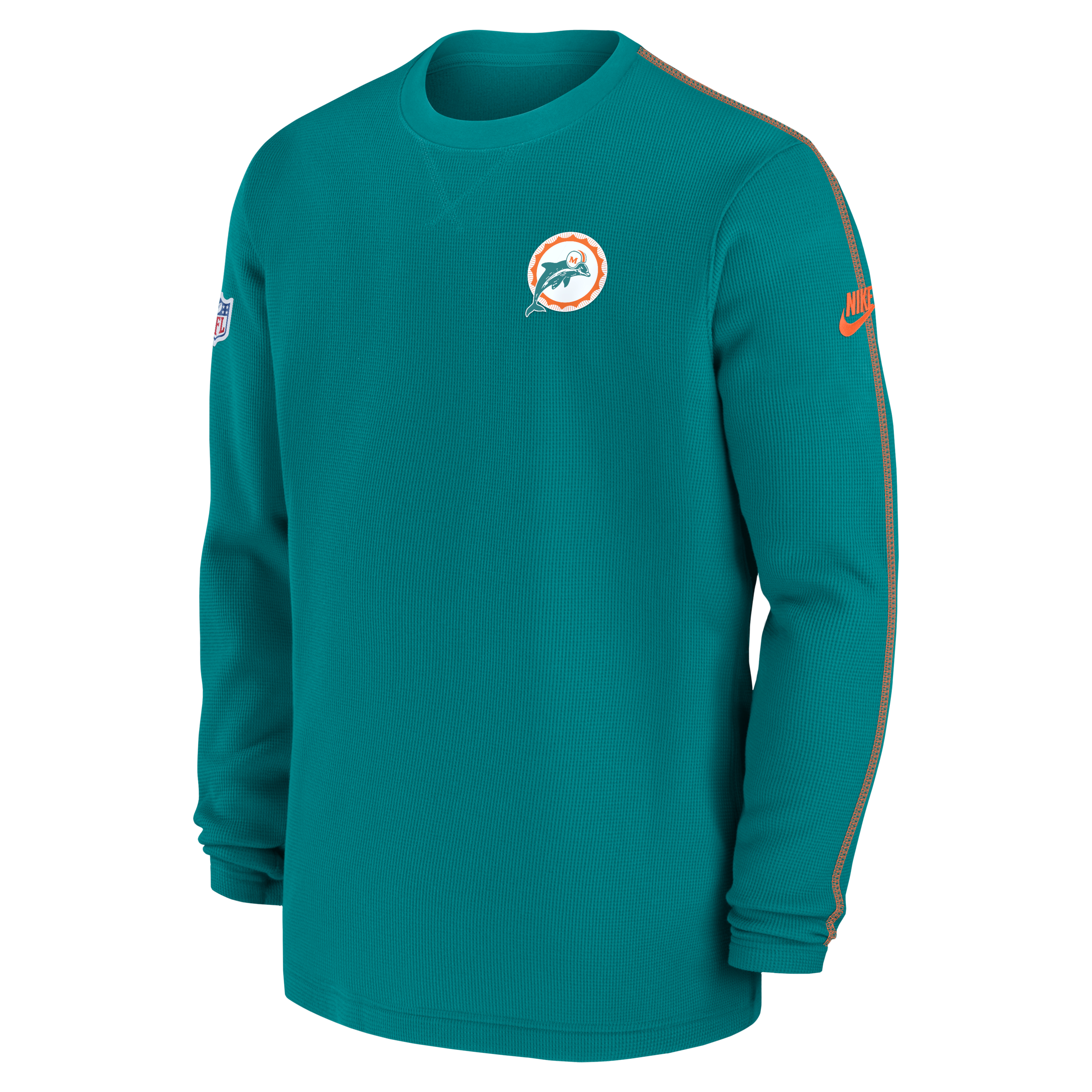 Miami Dolphins Logo Coach Men’s Nike NFL Long-Sleeve Top