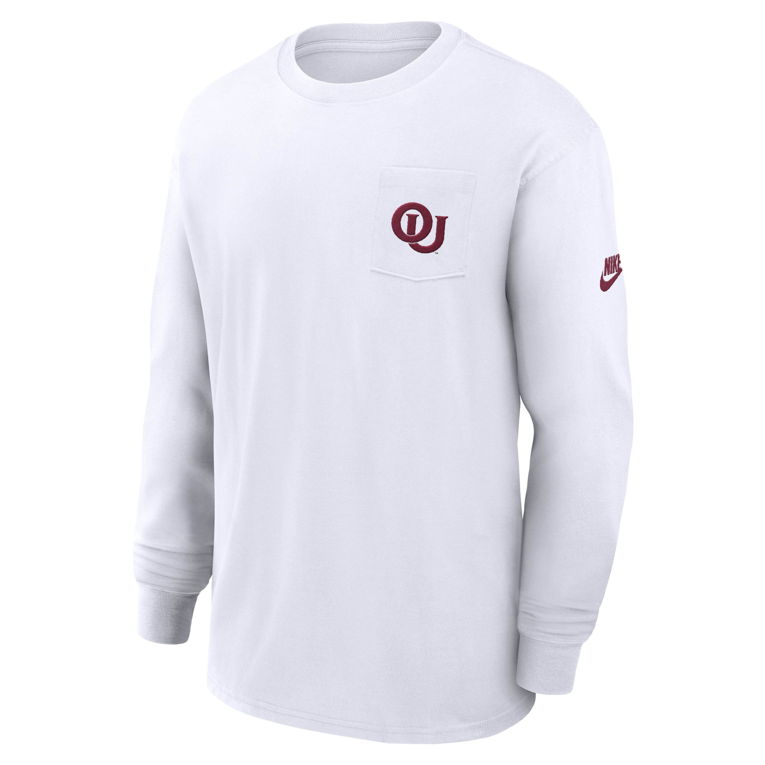 Oklahoma Sooners Legacy Max90 Pocket Men's Nike College Long-Sleeve T-Shirt