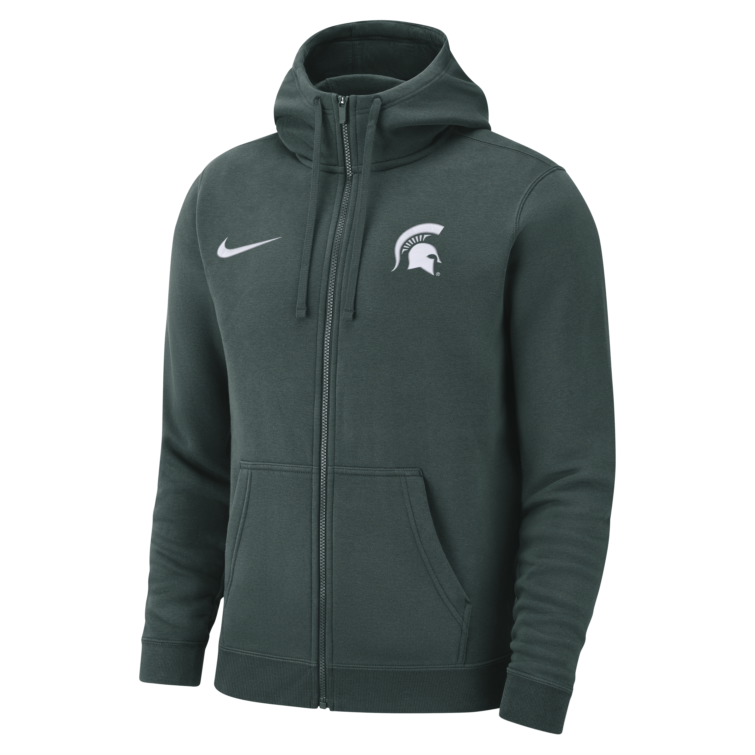 Michigan State Club Fleece Men's Nike College Full-Zip Hoodie