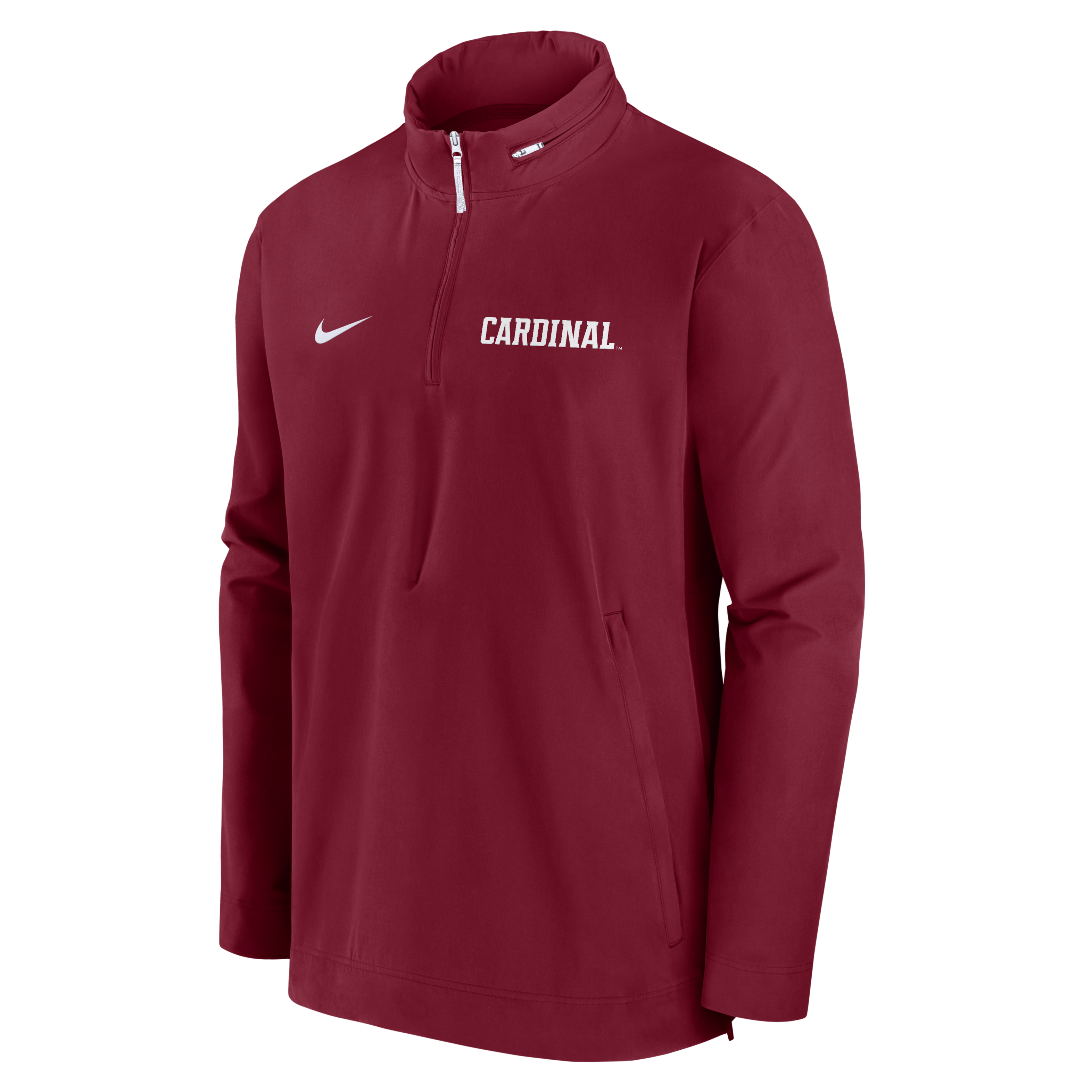 Stanford Cardinal Sideline Coach Men's Nike College 1/2-Zip Hooded Jacket