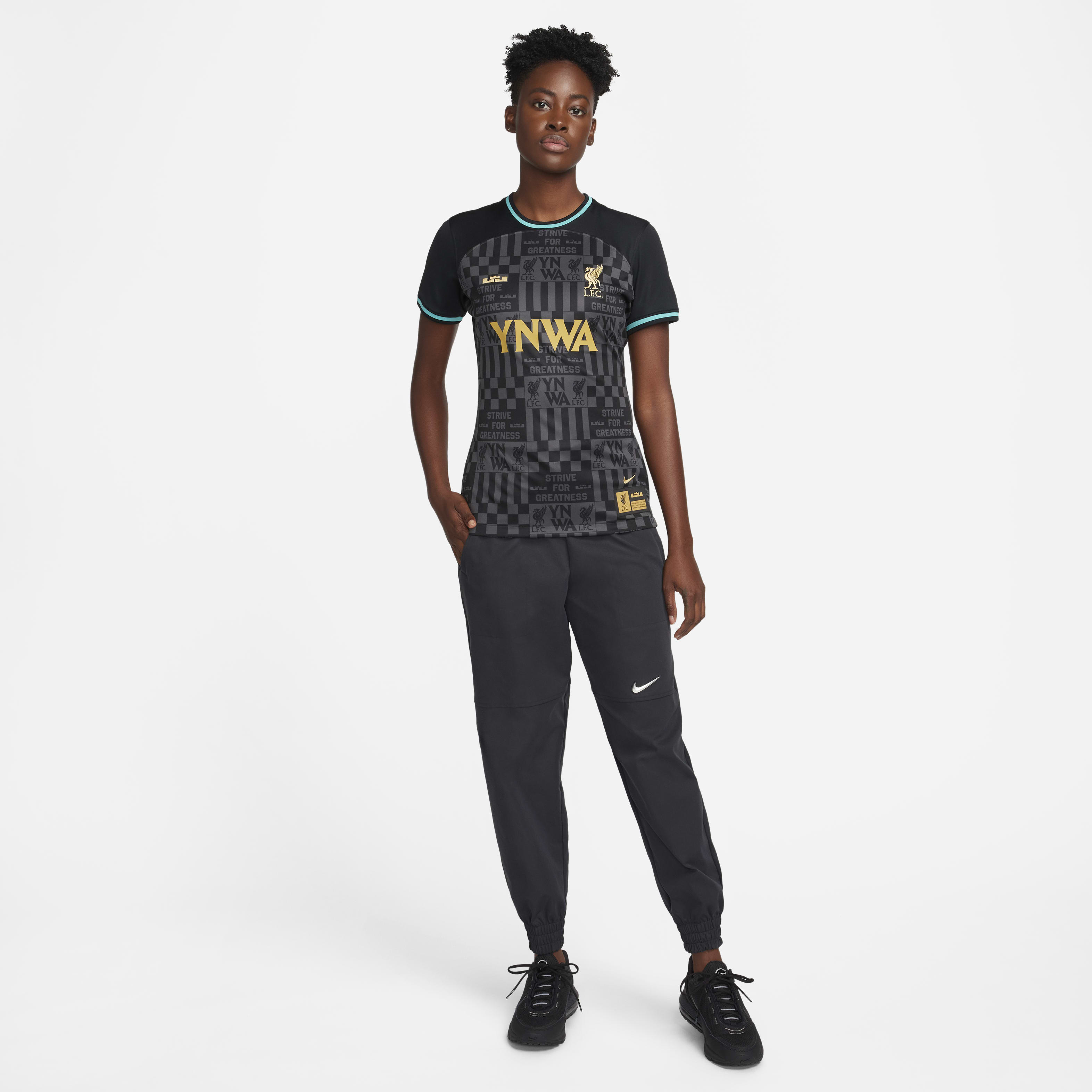 LeBron x Liverpool FC Stadium Women's Nike Dri-FIT Replica Soccer Jersey