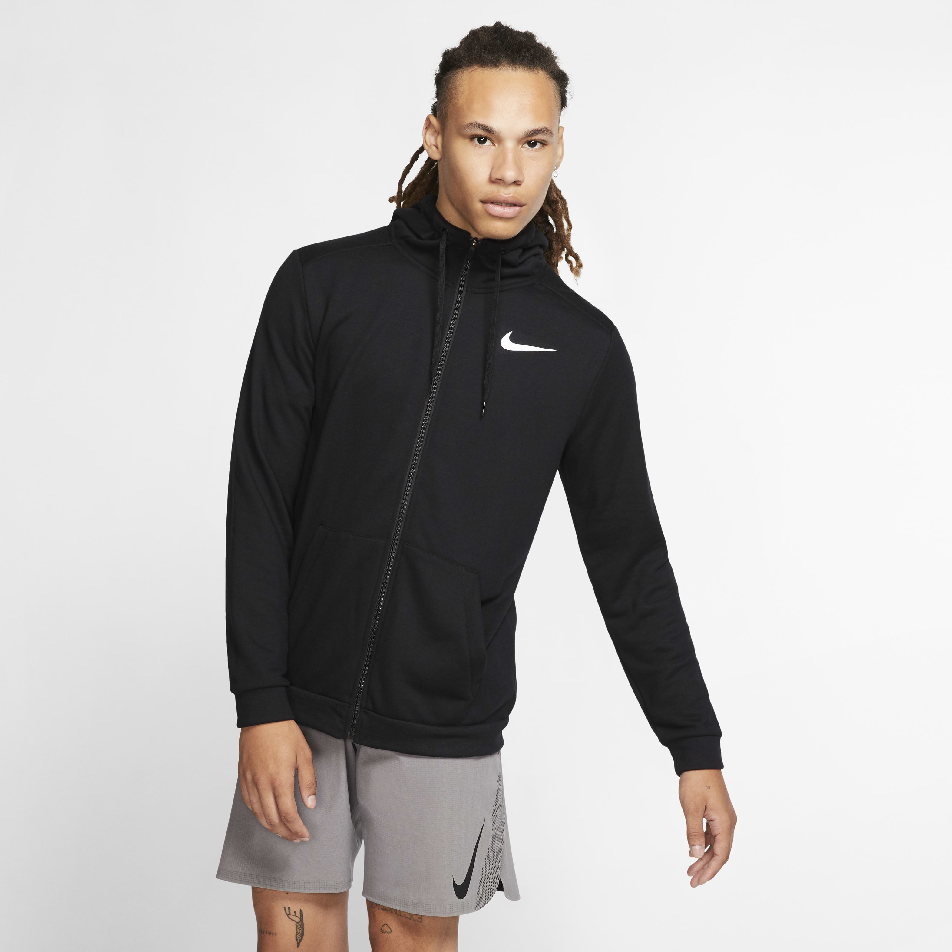 nike dri fit mens full zip training hoodie