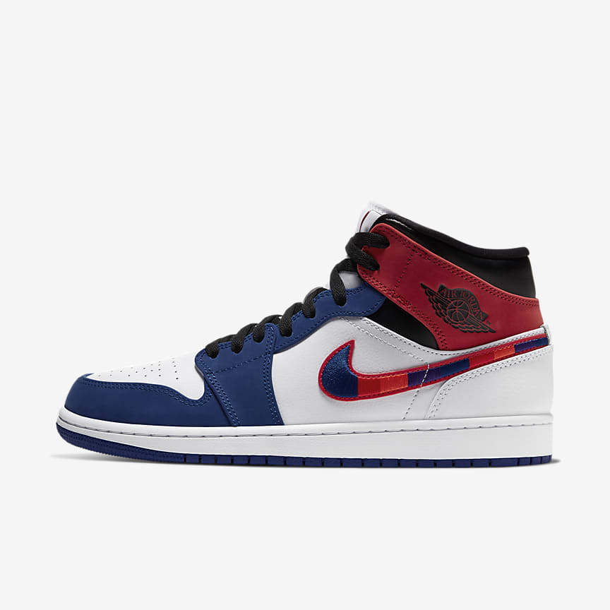 jordan ones red and blue