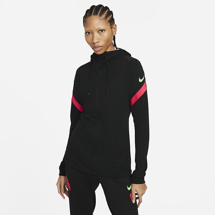 Women's Full-Zip Hooded Soccer Jacket