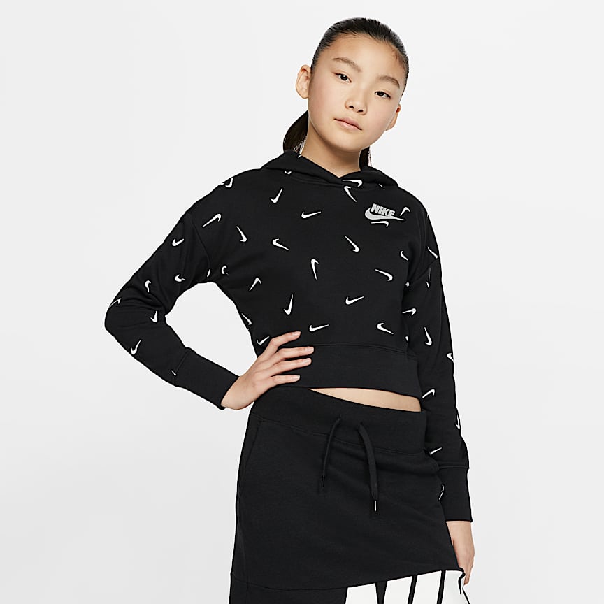 Crop-Hoodie für ältere Kinder (Mädchen)