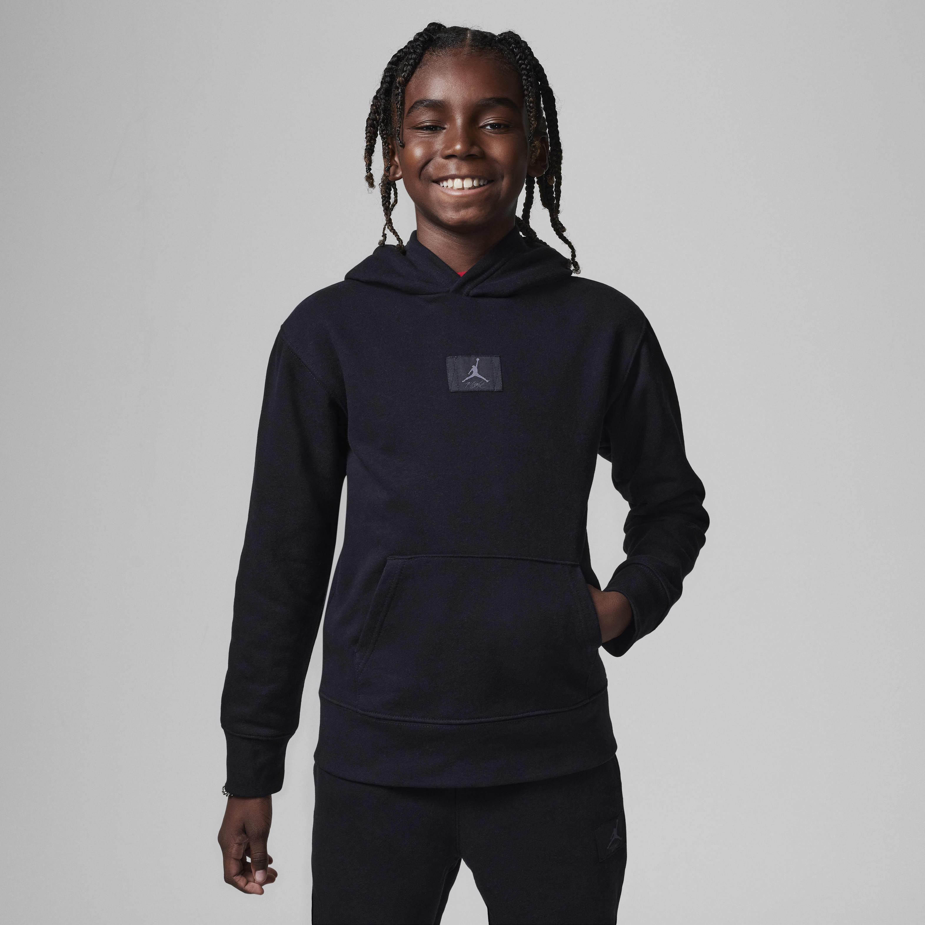 Jordan MJ Flight Big Kids' Fleece Pullover Hoodie