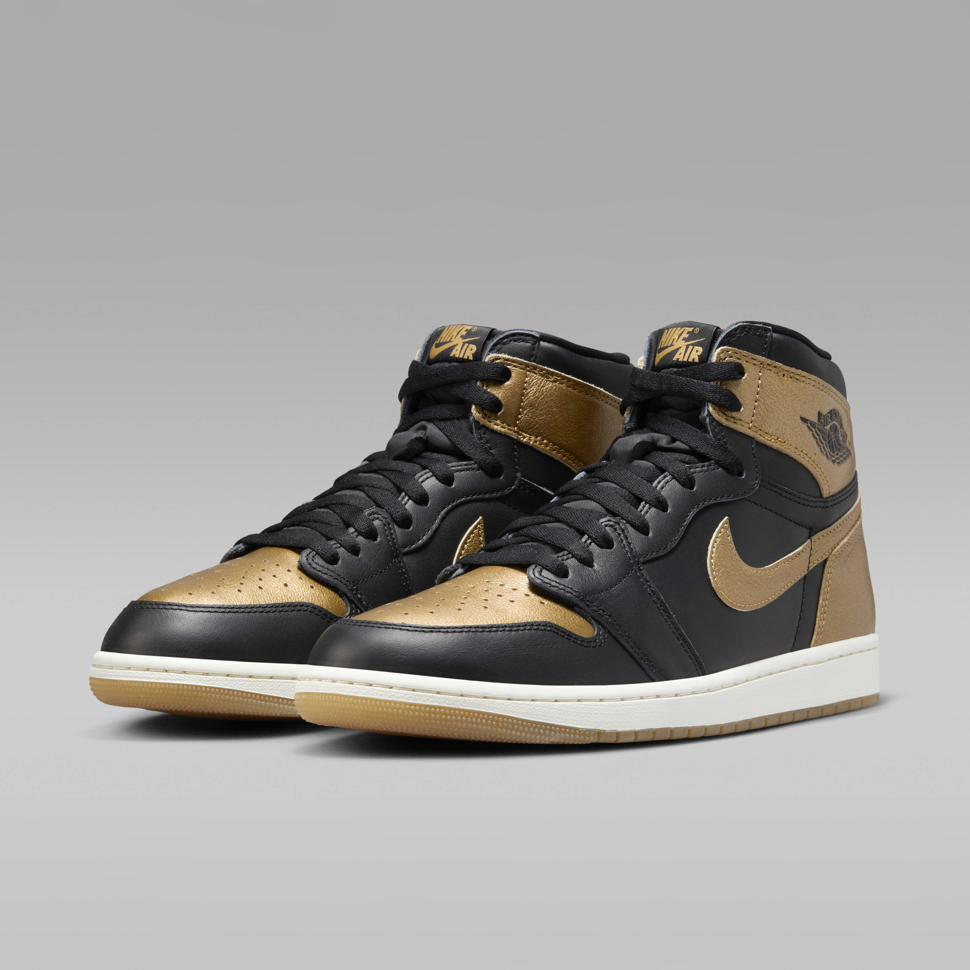 Air Jordan 1 Retro High OG "Black and Gold" Men's Shoes