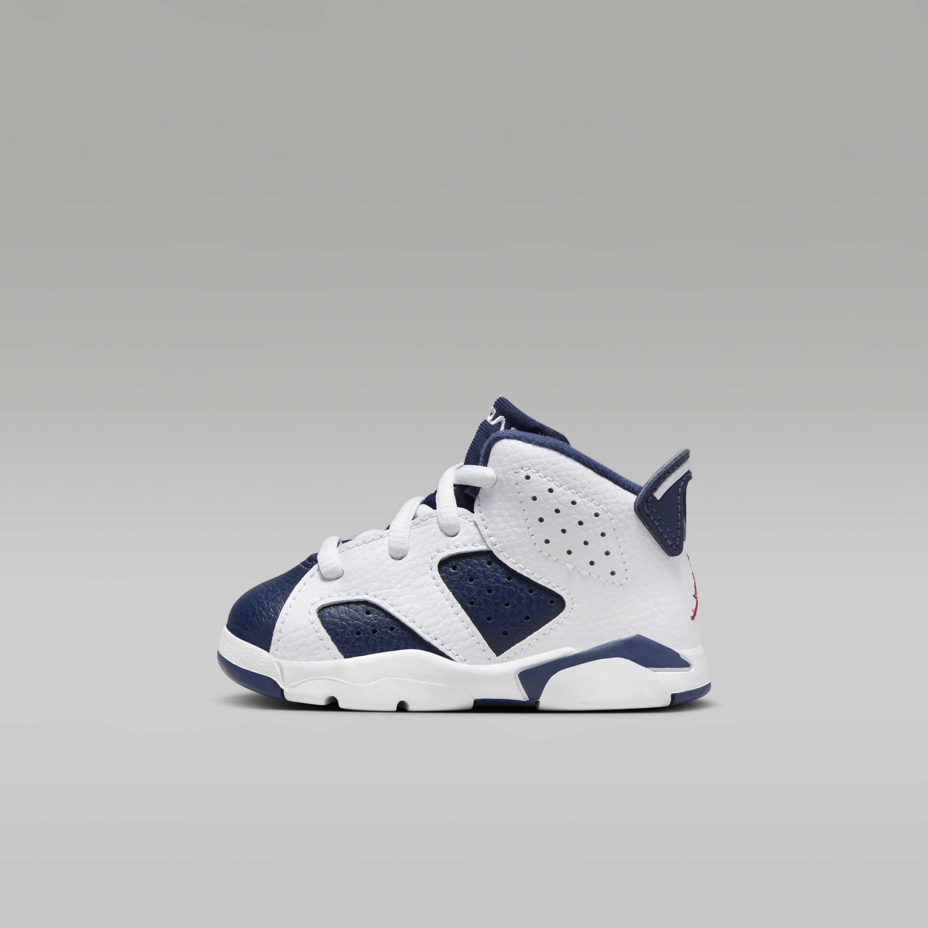 Jordan 6 Retro "White and Midnight Navy" Baby/Toddler Shoes