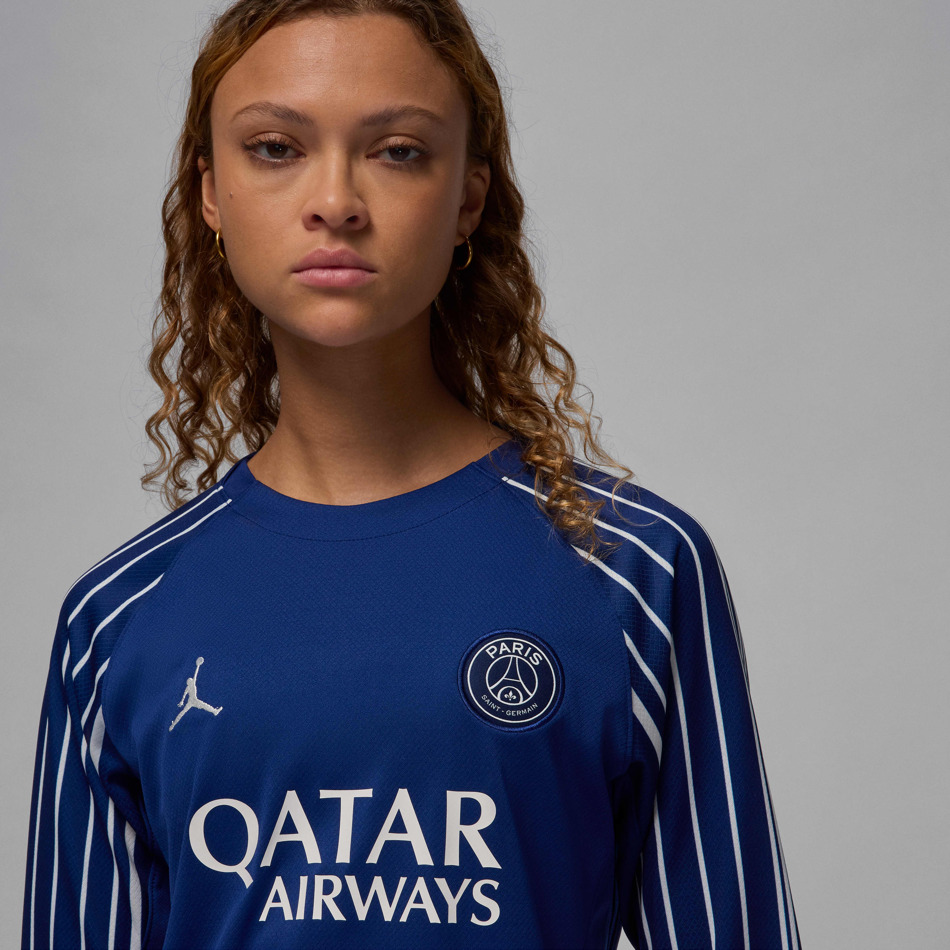 Paris Saint-Germain 2024/25 Stadium Fourth Women's Jordan Dri-FIT Soccer Replica Long-Sleeve Jersey