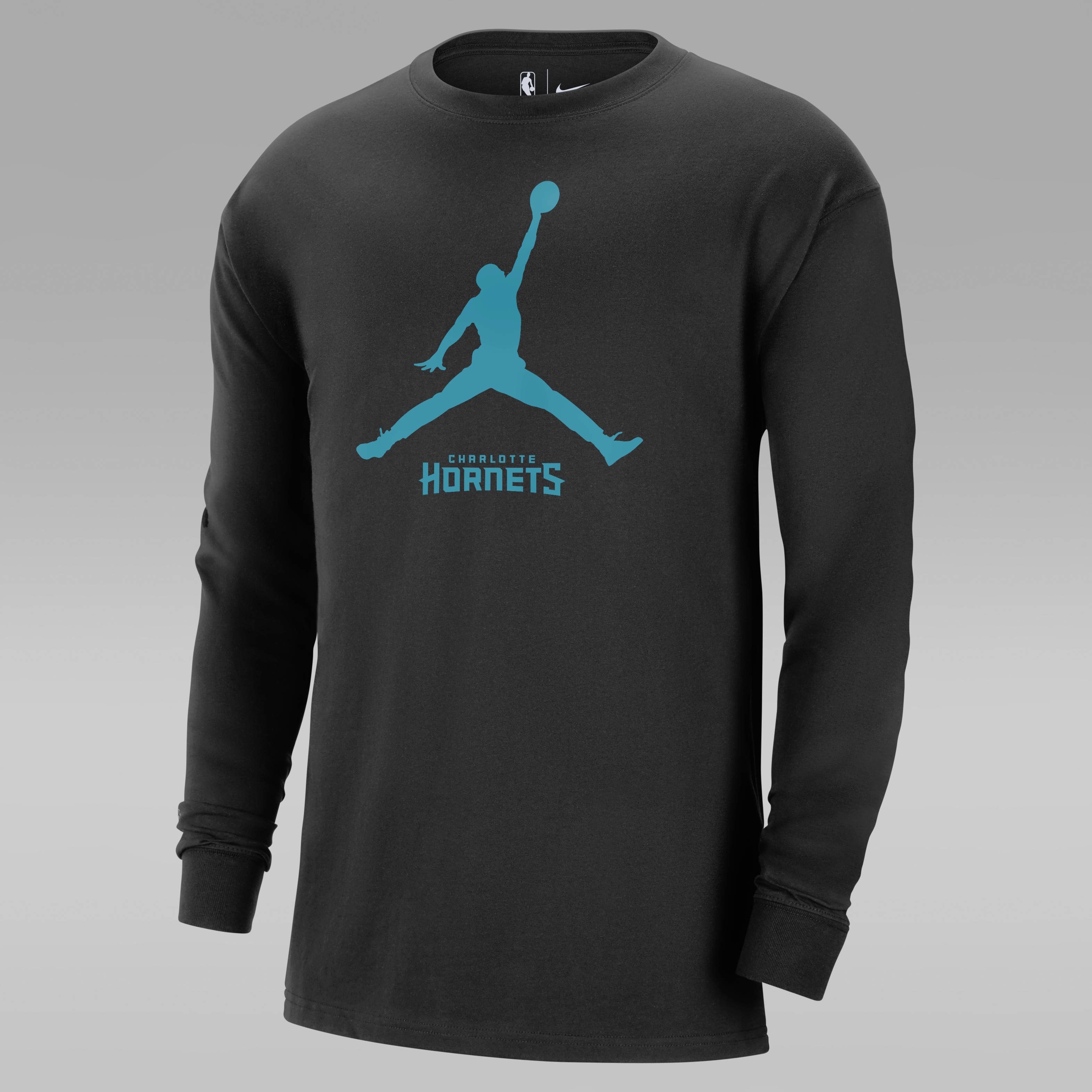 Charlotte Hornets Essential Men's Jordan NBA Long-Sleeve T-Shirt