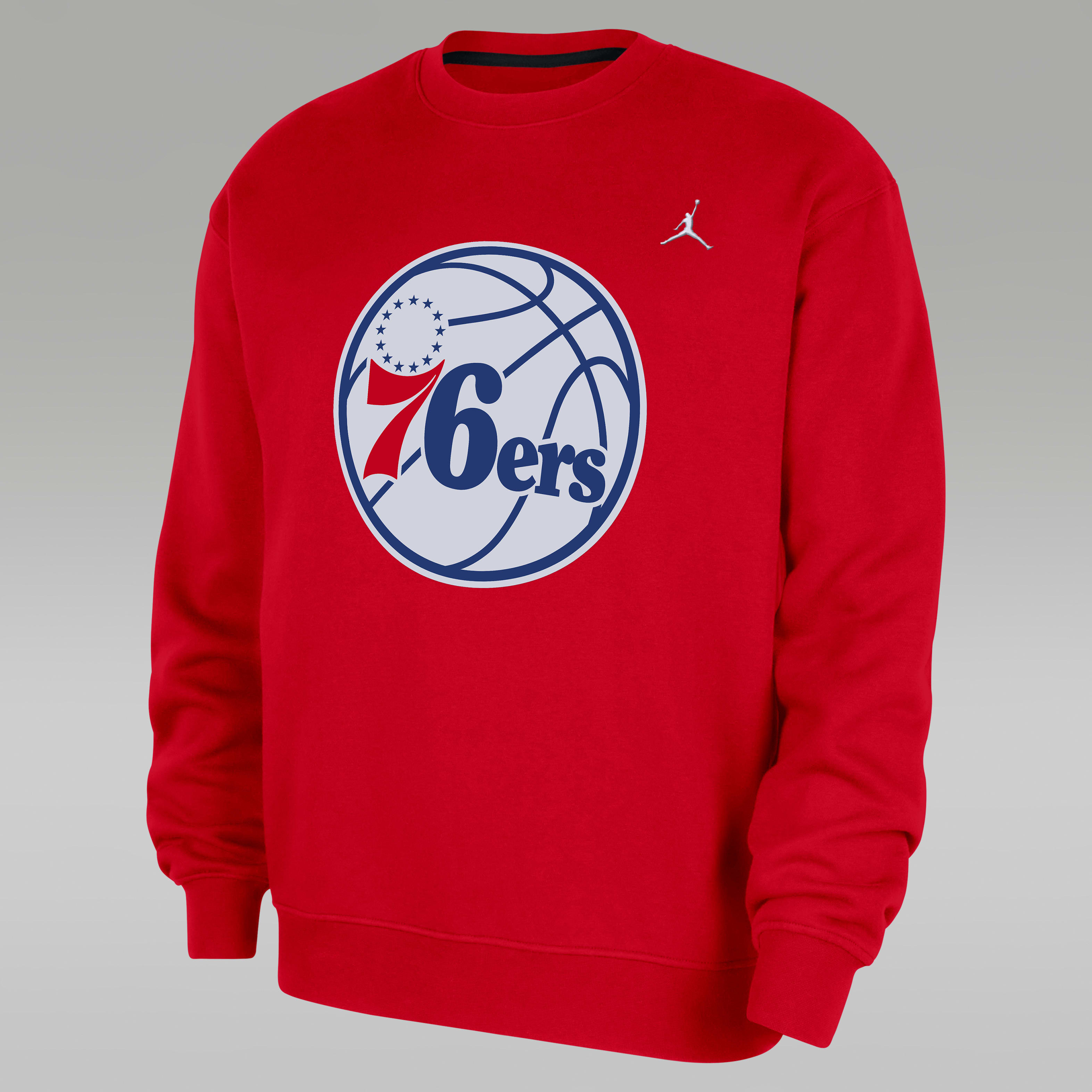 Philadelphia 76ers Statement Essentials Men's Jordan NBA Fleece Crew-Neck Sweatshirt