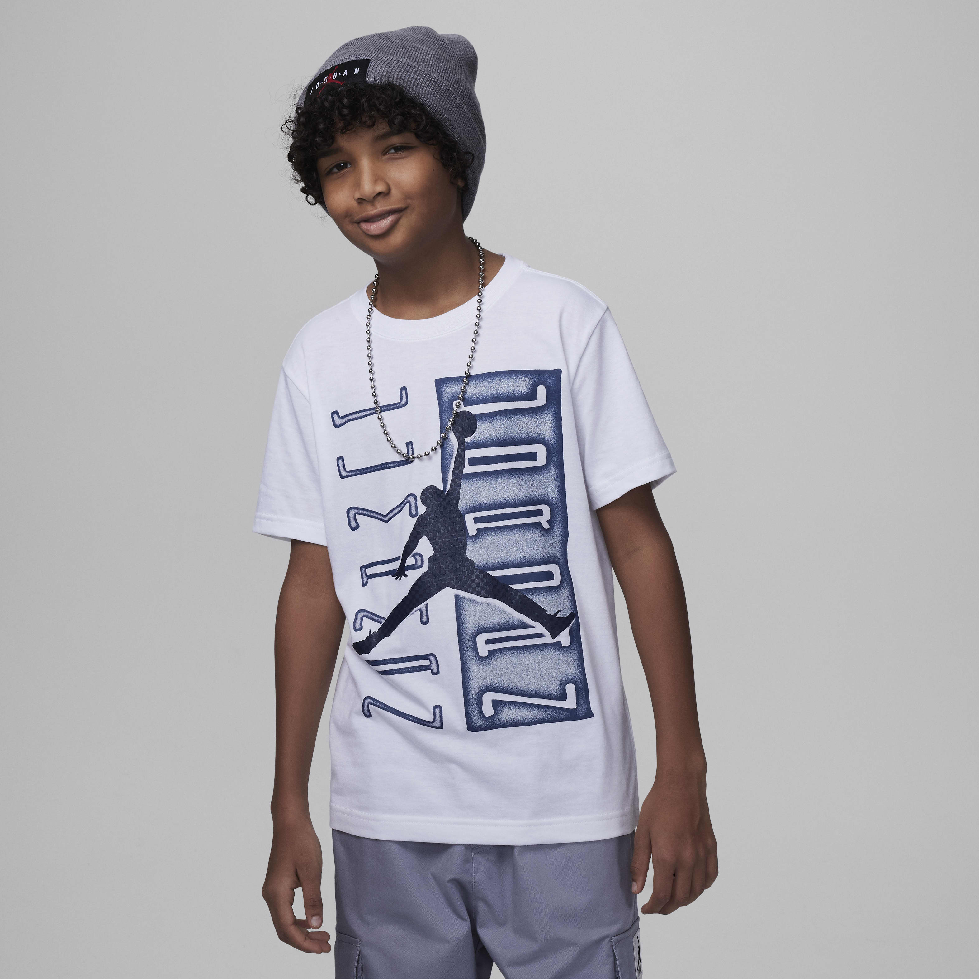 Air Jordan Big Kids' AJ11 Vertical Columns T-Shirt