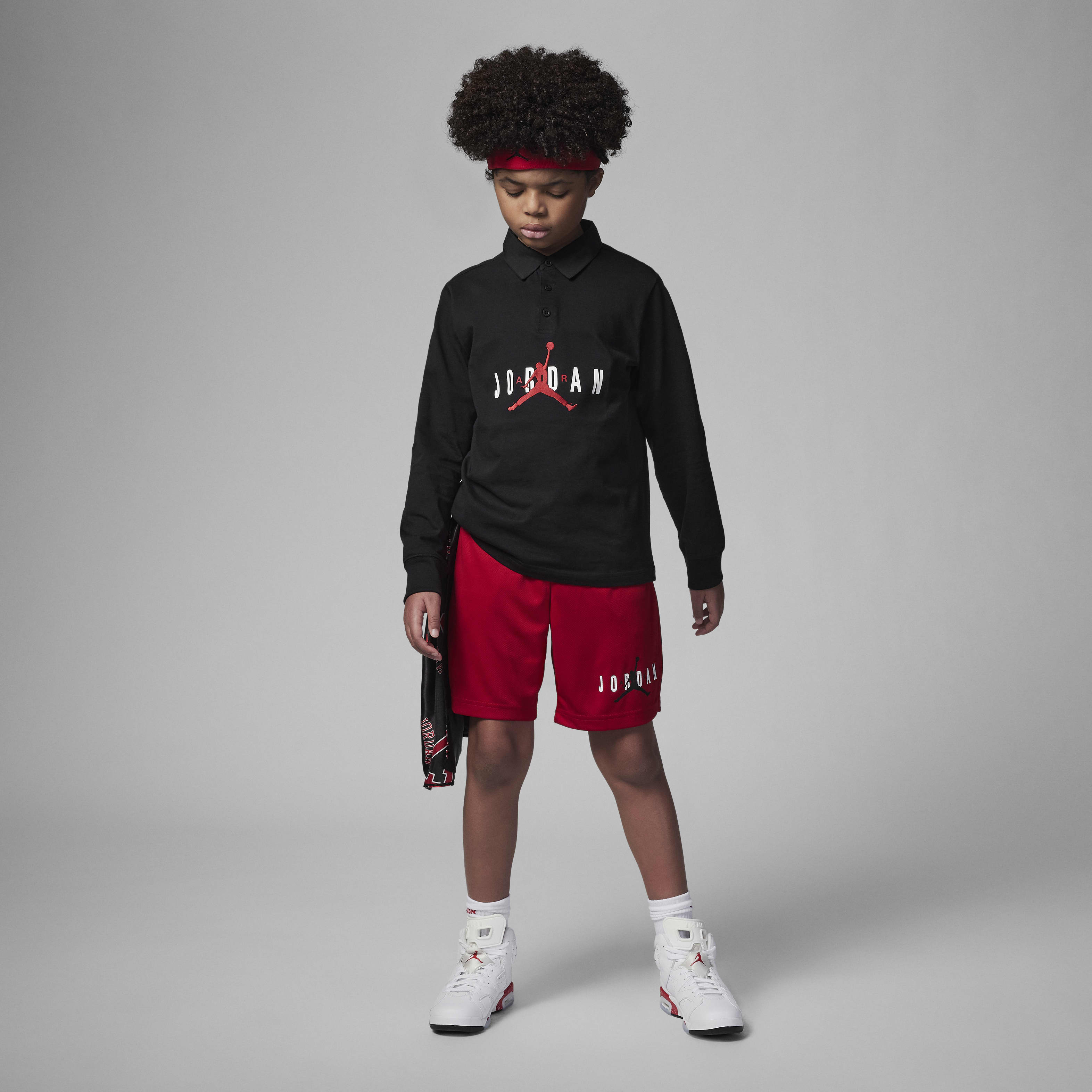 Jordan Essentials Big Kids' Graphic Mesh Shorts