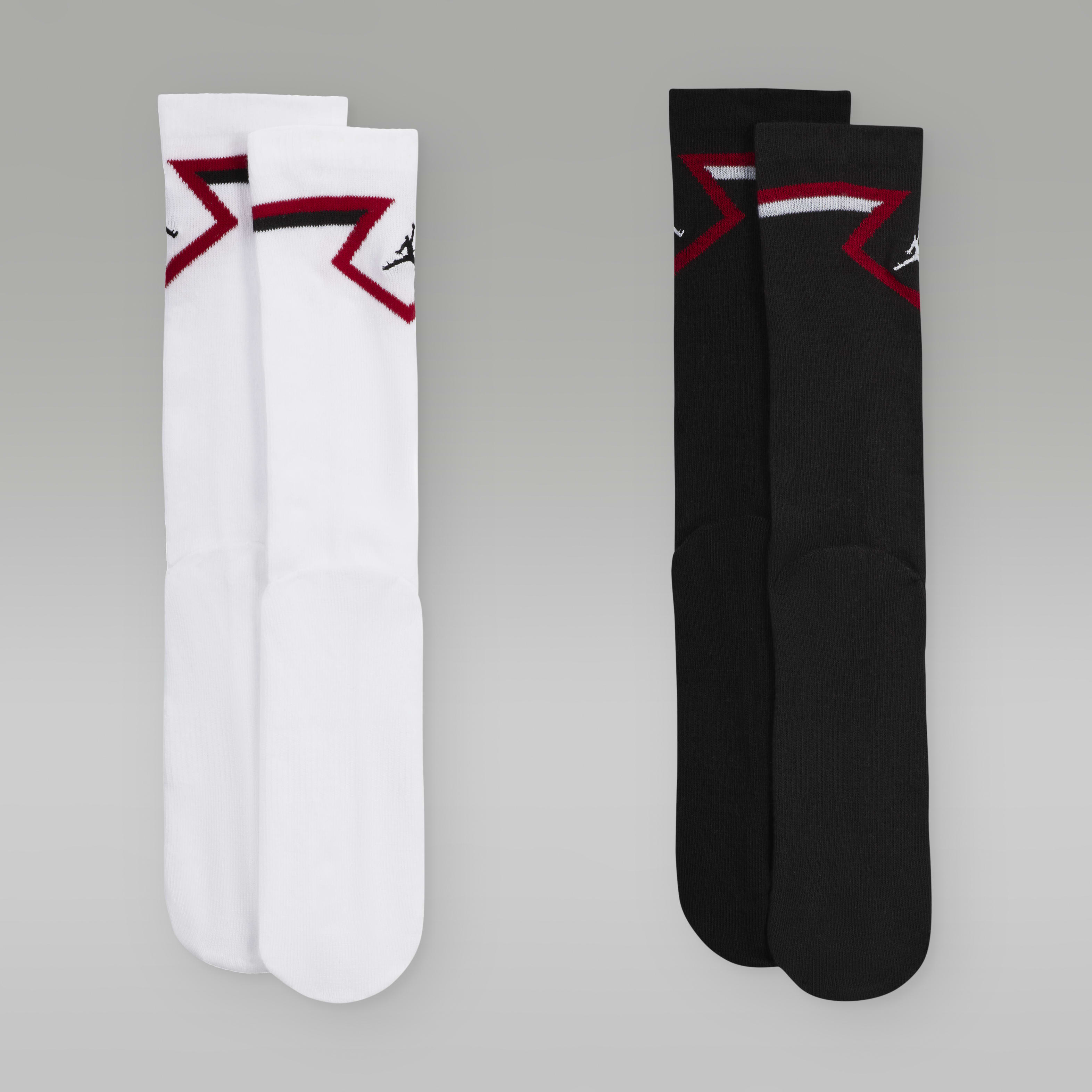 Jordan Big Kids' Diamond High Crew Socks (2 Pairs)