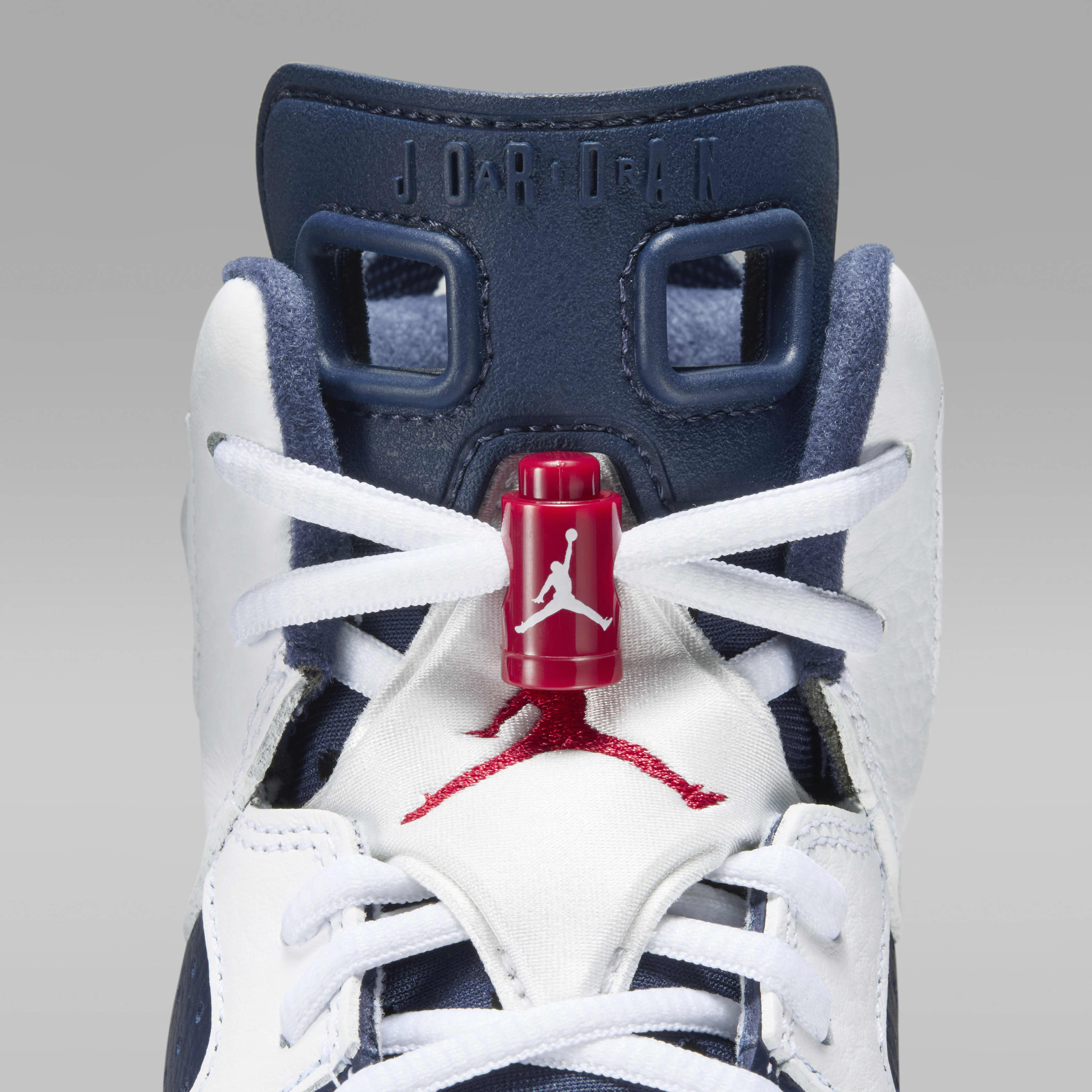 Air Jordan 6 Retro "White and Midnight Navy" Big Kids' Shoes