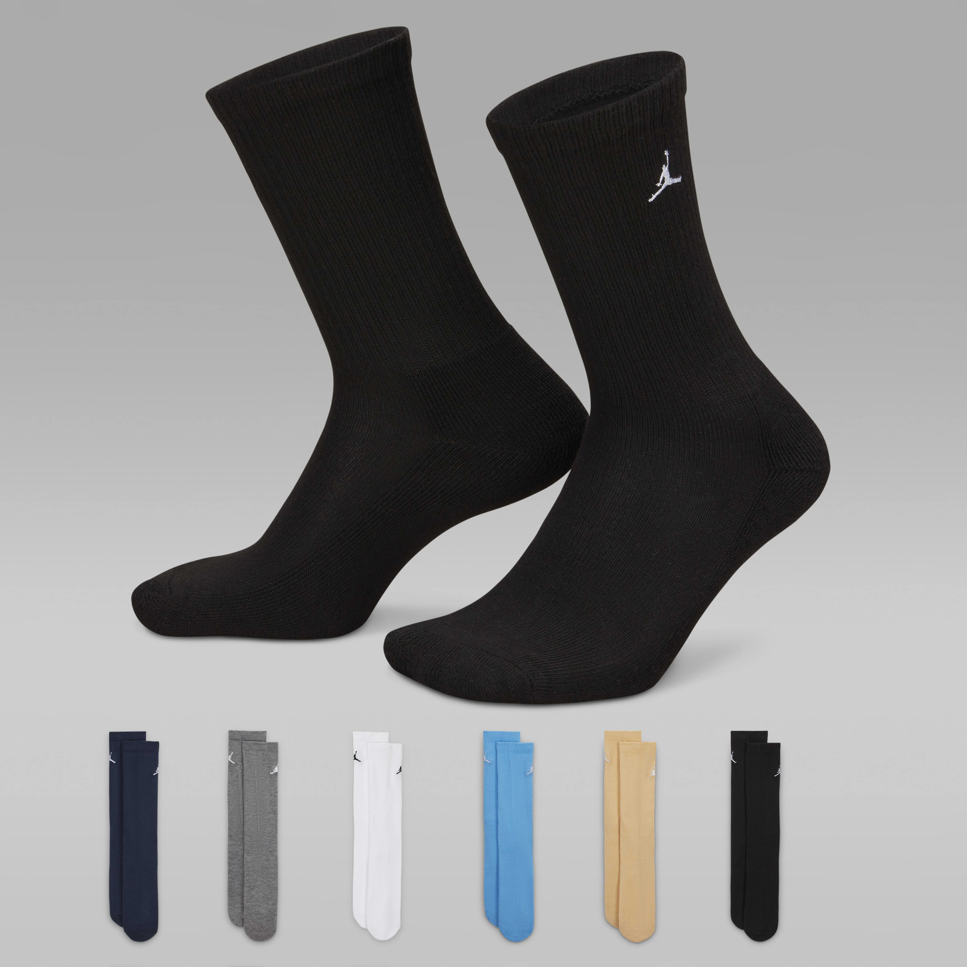 Jordan Everyday Essentials Big Kids' Crew Socks (6 Pairs)