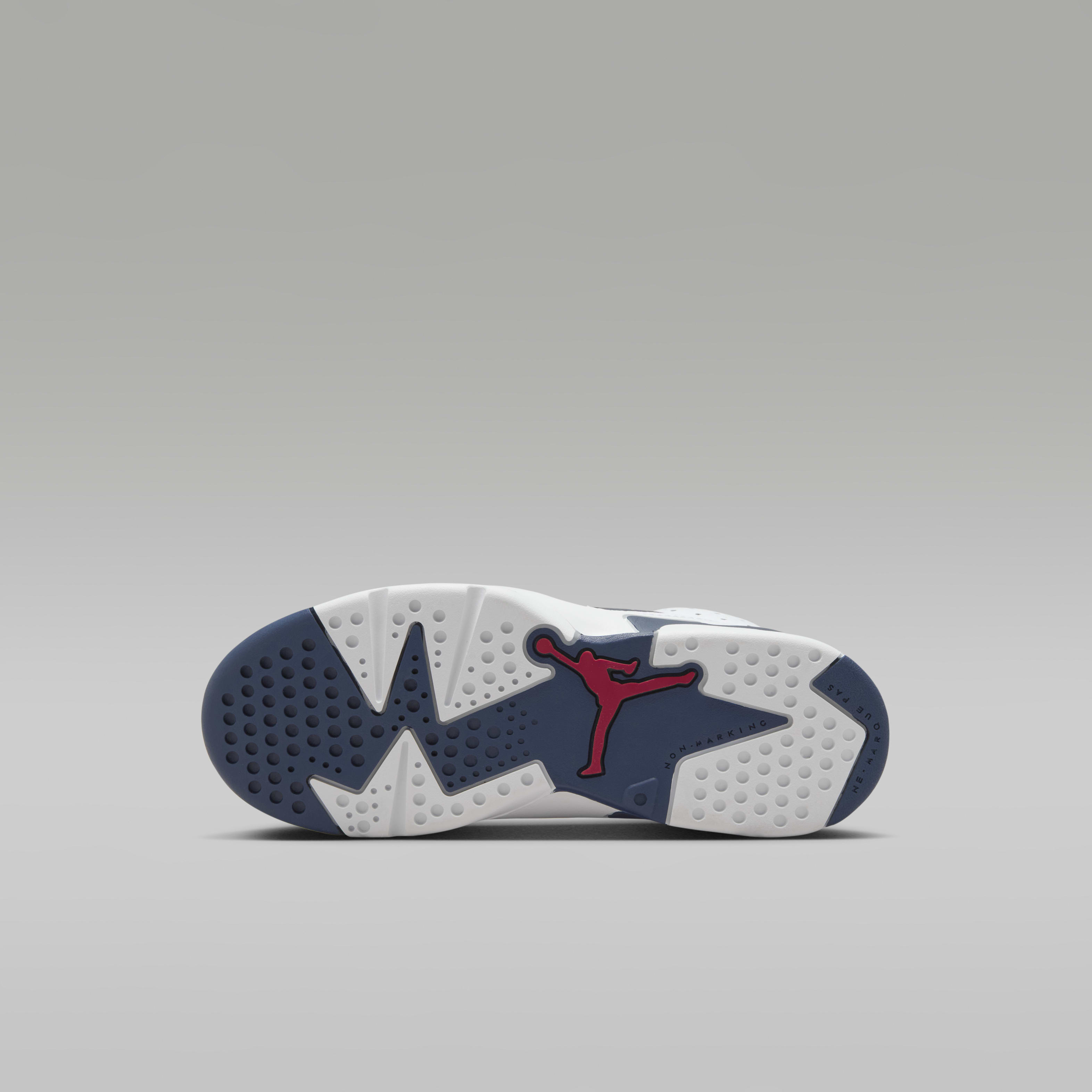 Jordan 6 Retro "White and Midnight Navy" Little Kids' Shoes