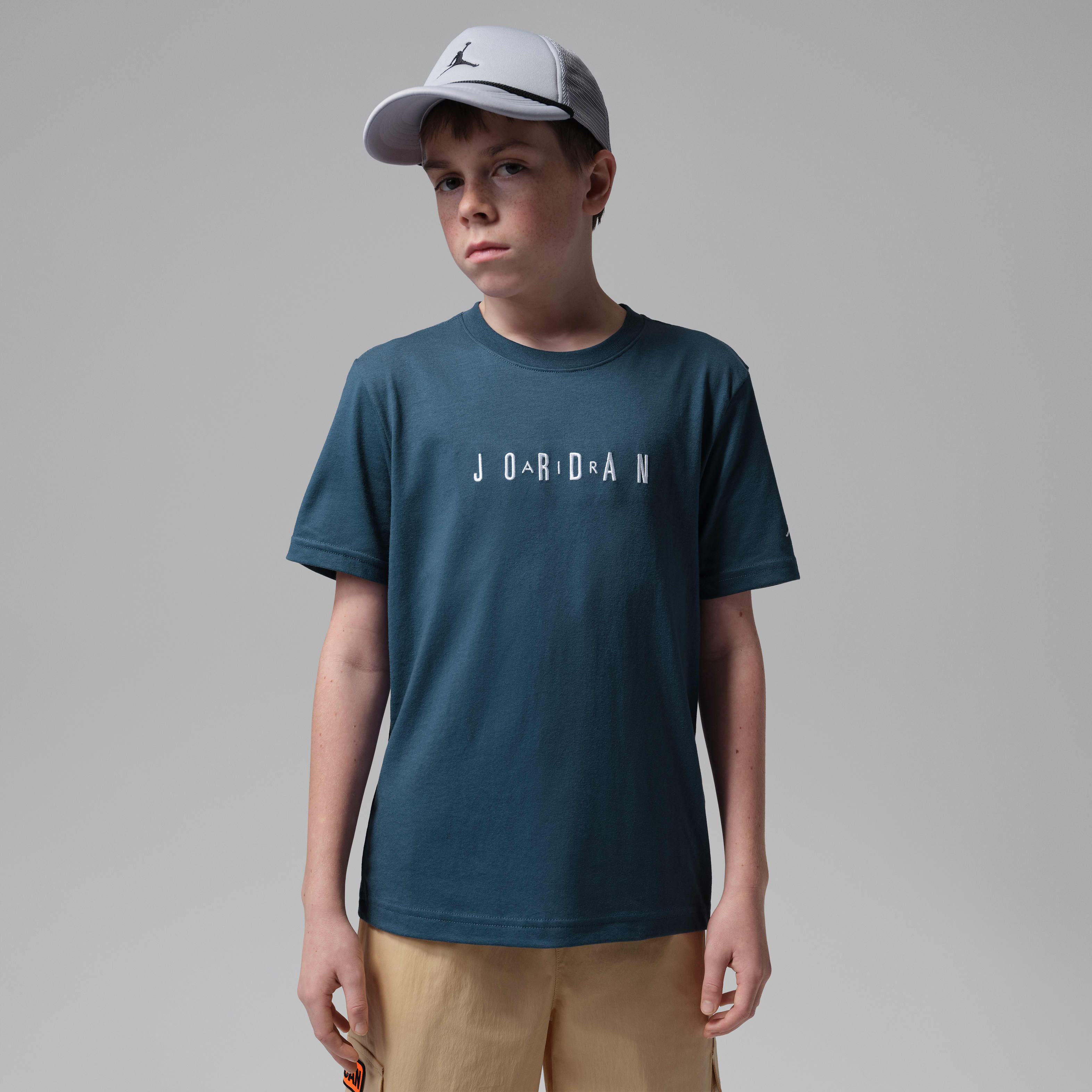 Jordan Big Kids' Embroidered Logo T-Shirt