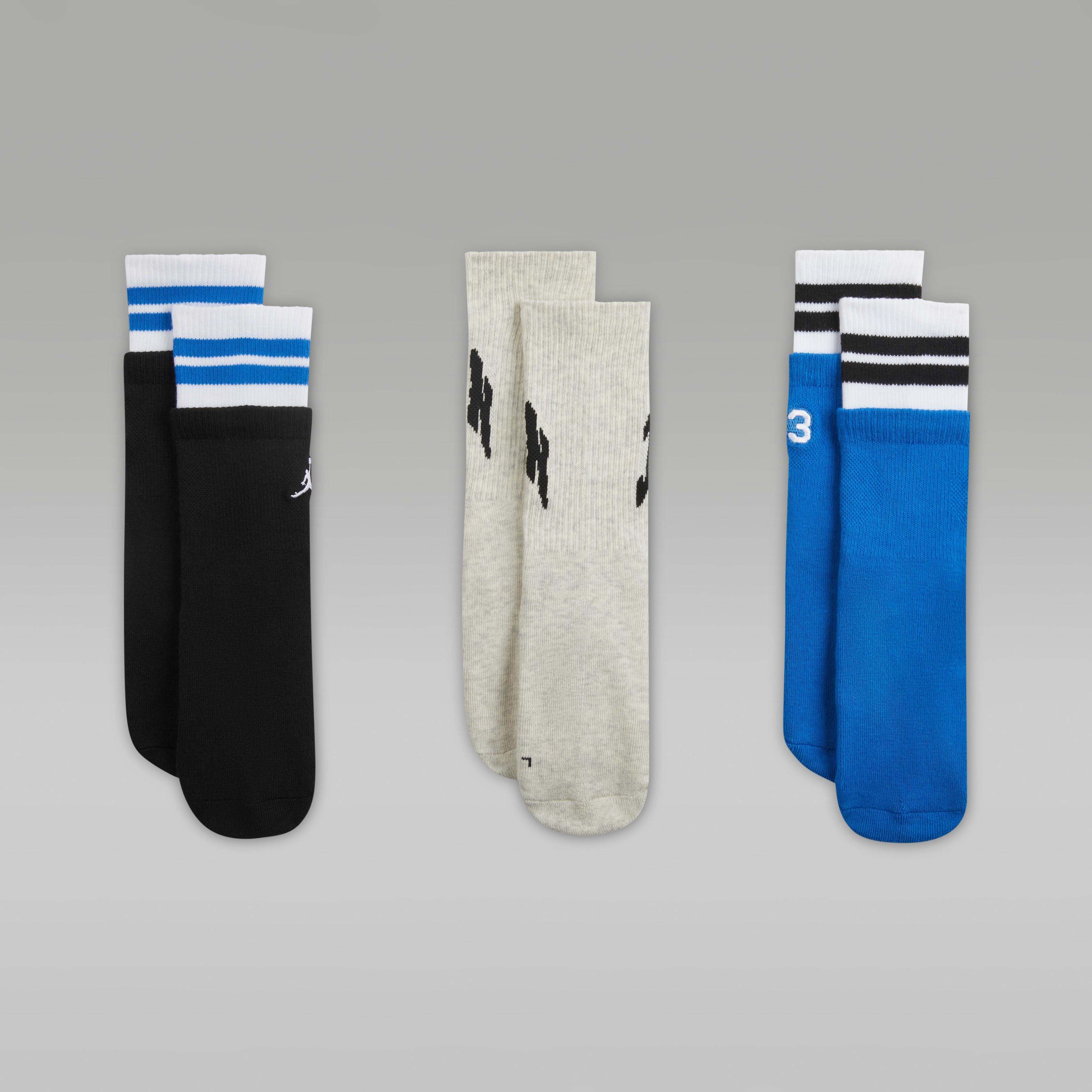 Jordan Big Kids' MVP Crew Socks (3 Pairs)