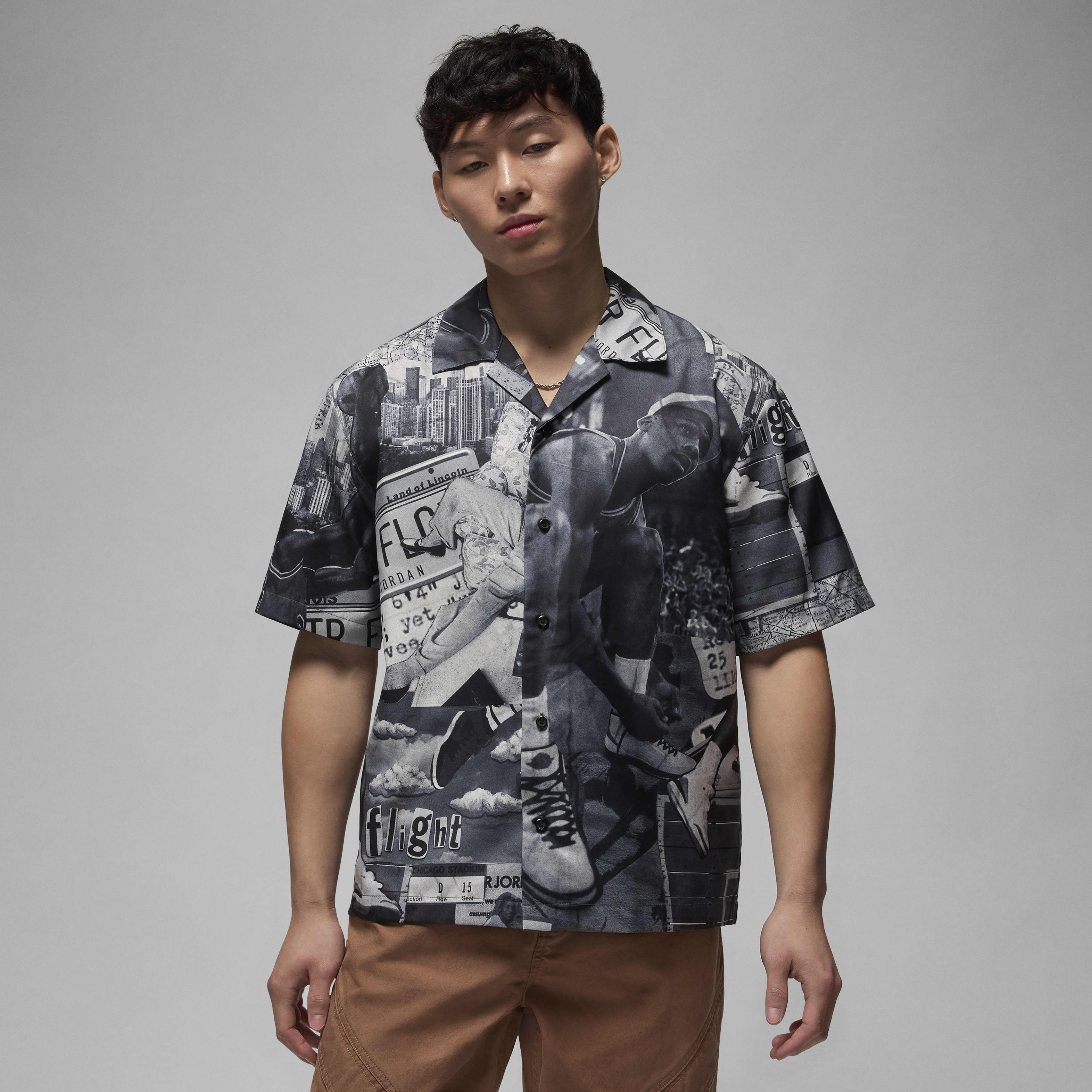 Jordan Essentials Men's Printed Camp Top