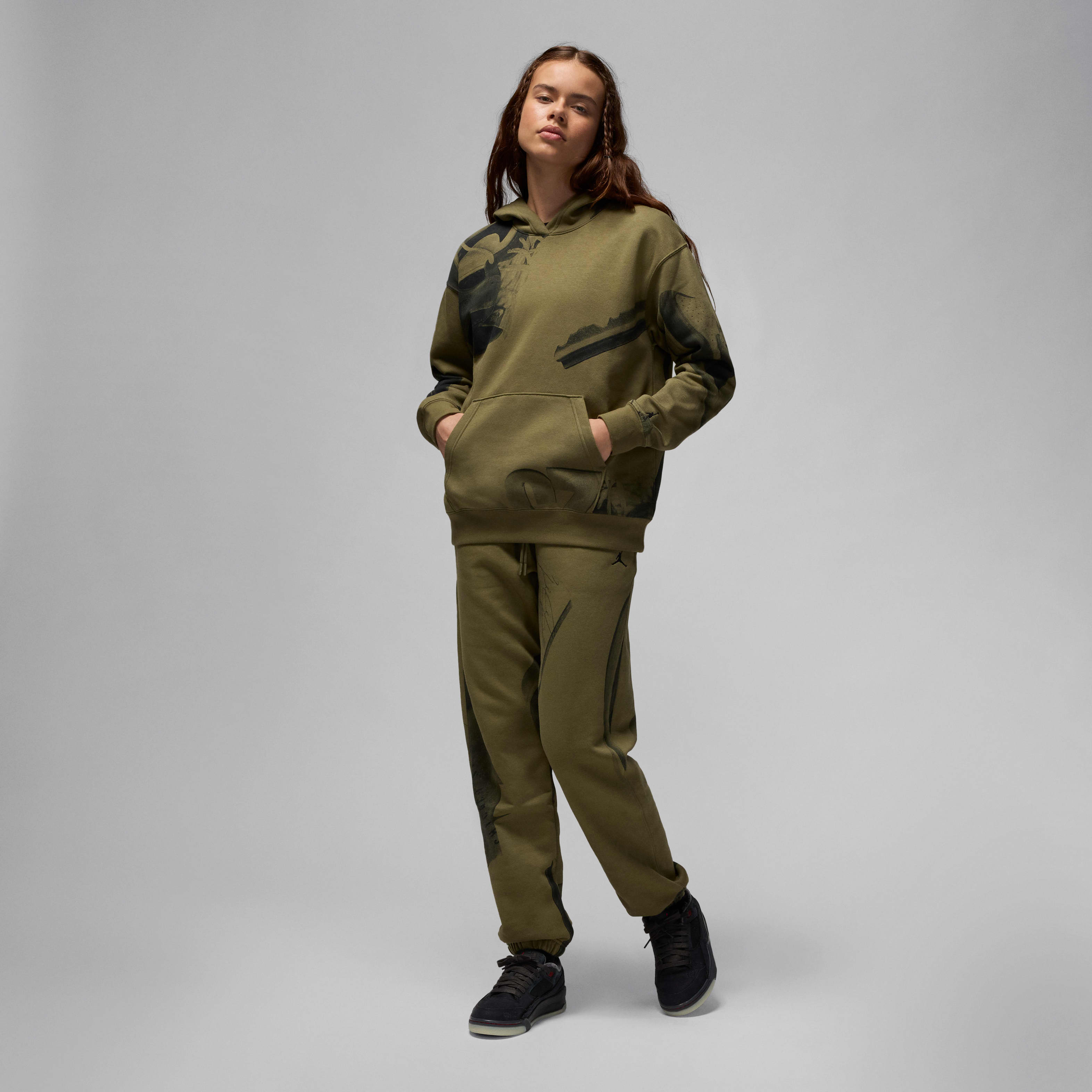 Jordan Brooklyn Fleece Women's Printed Pullover Hoodie