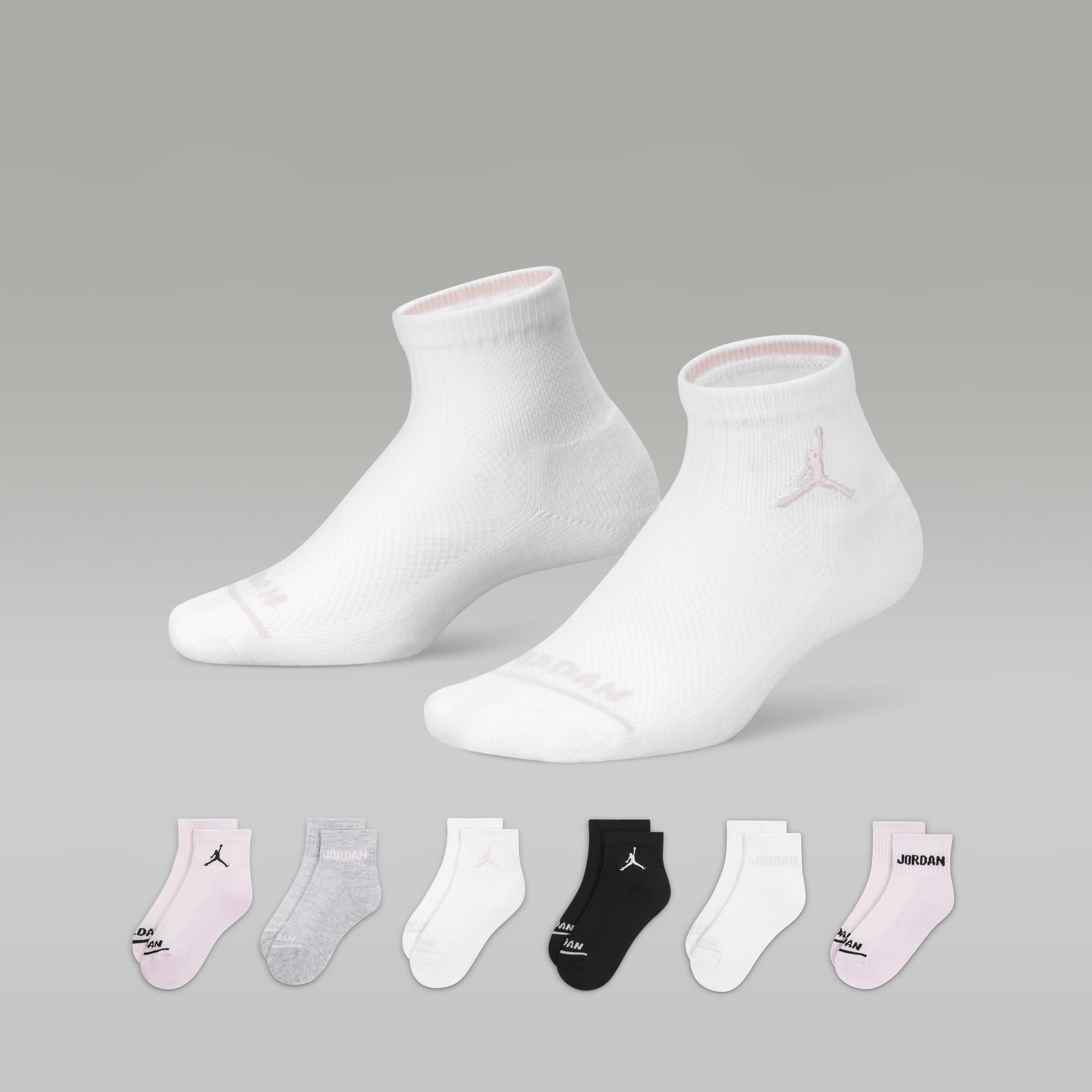 Jordan Big Kids' (Girls') Ankle Socks (6-pack)