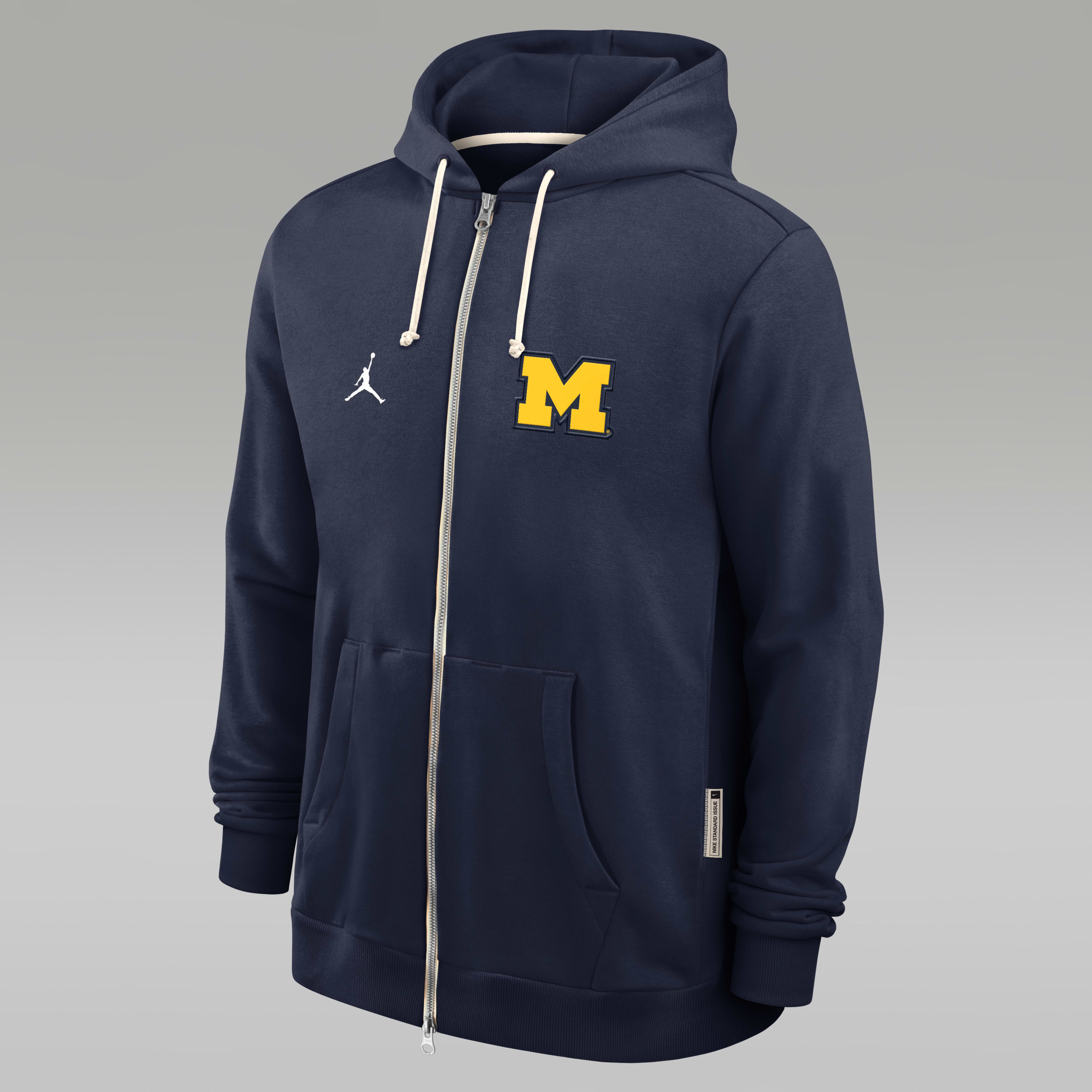 Michigan Sideline Men's Jordan Brand Dri-FIT College Full-Zip Hoodie