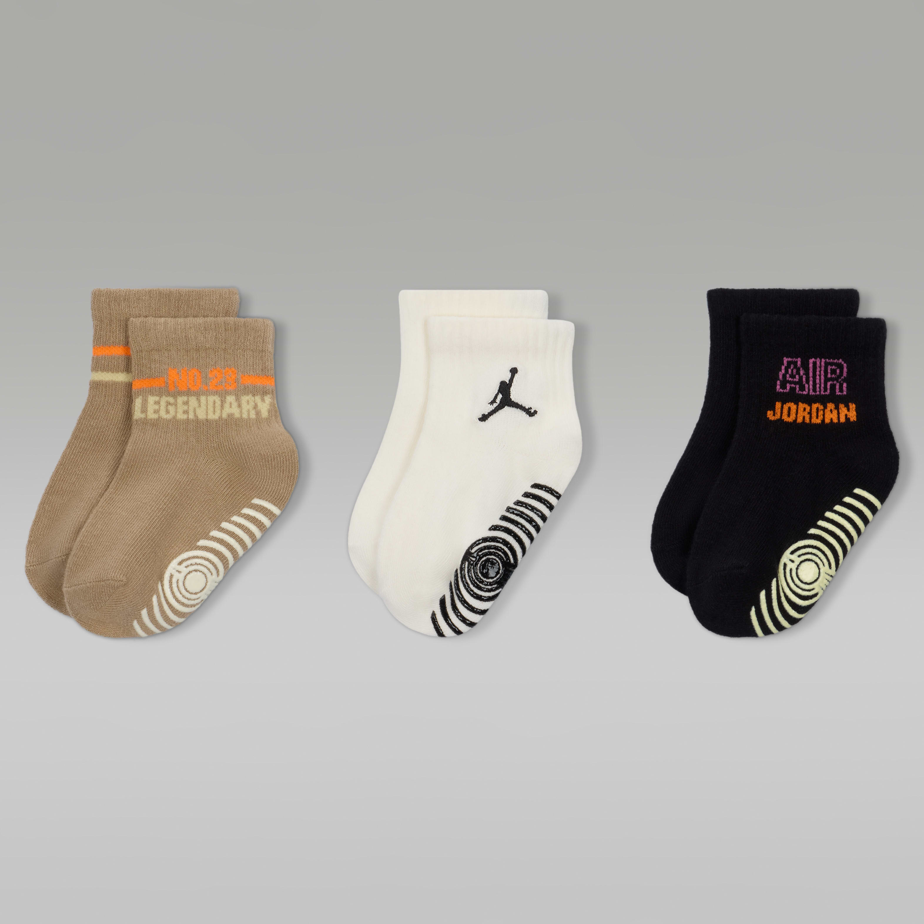 Jordan Baby Legendary Gripper Socks (3 Pairs)