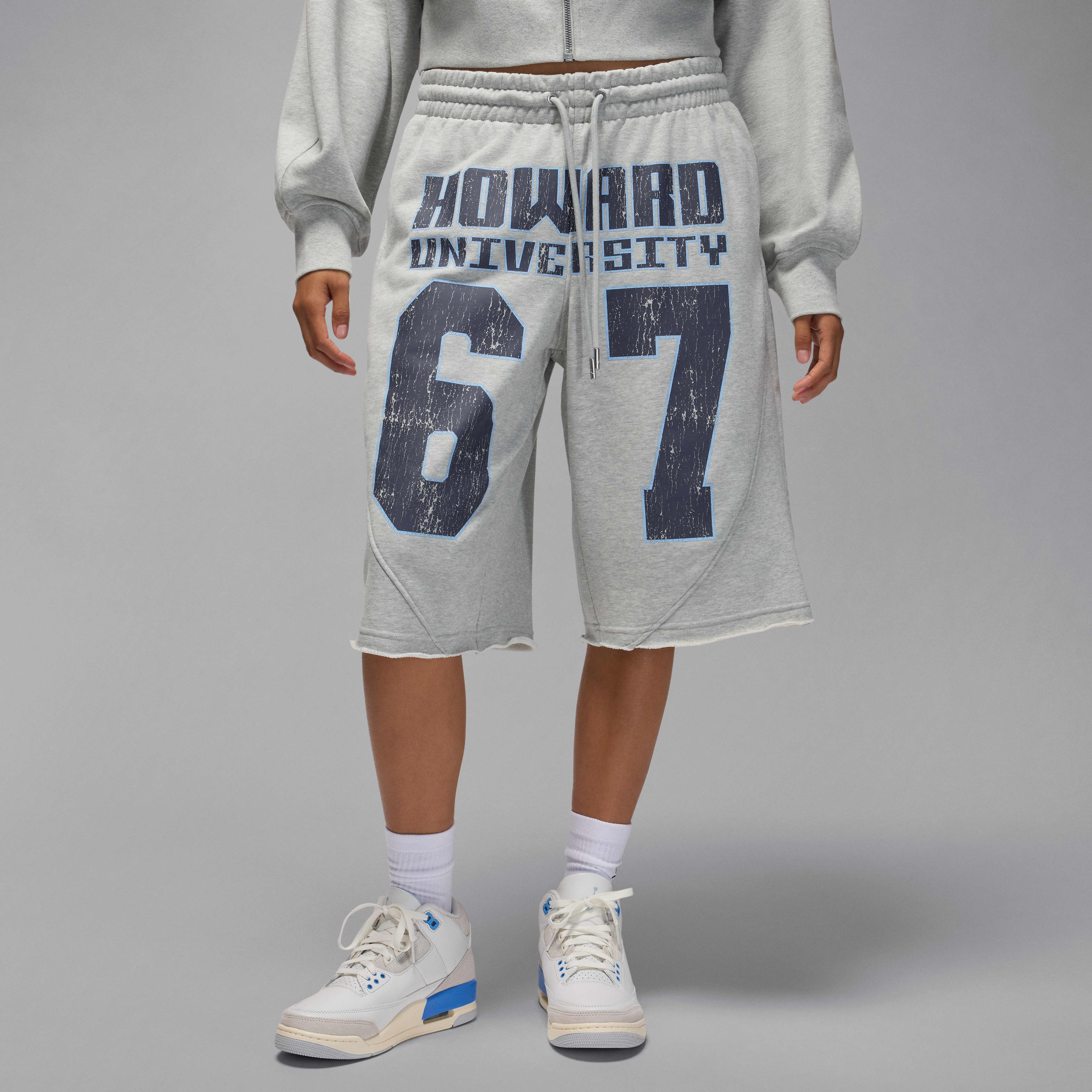 Jordan Flight Fleece x Howard University Women's Big Shorts