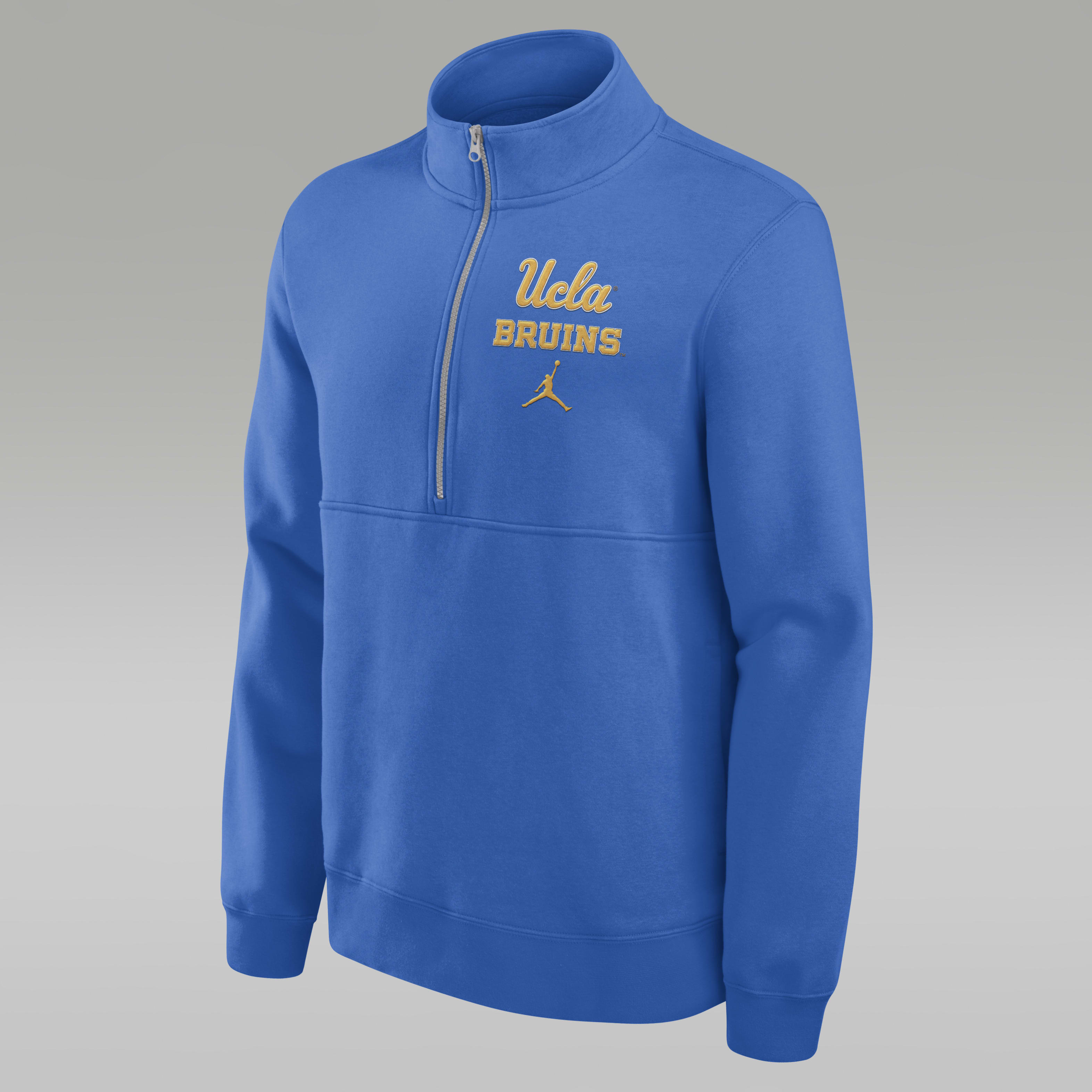 UCLA Bruins Primetime Club Men's Jordan College 1/2-Zip Crew