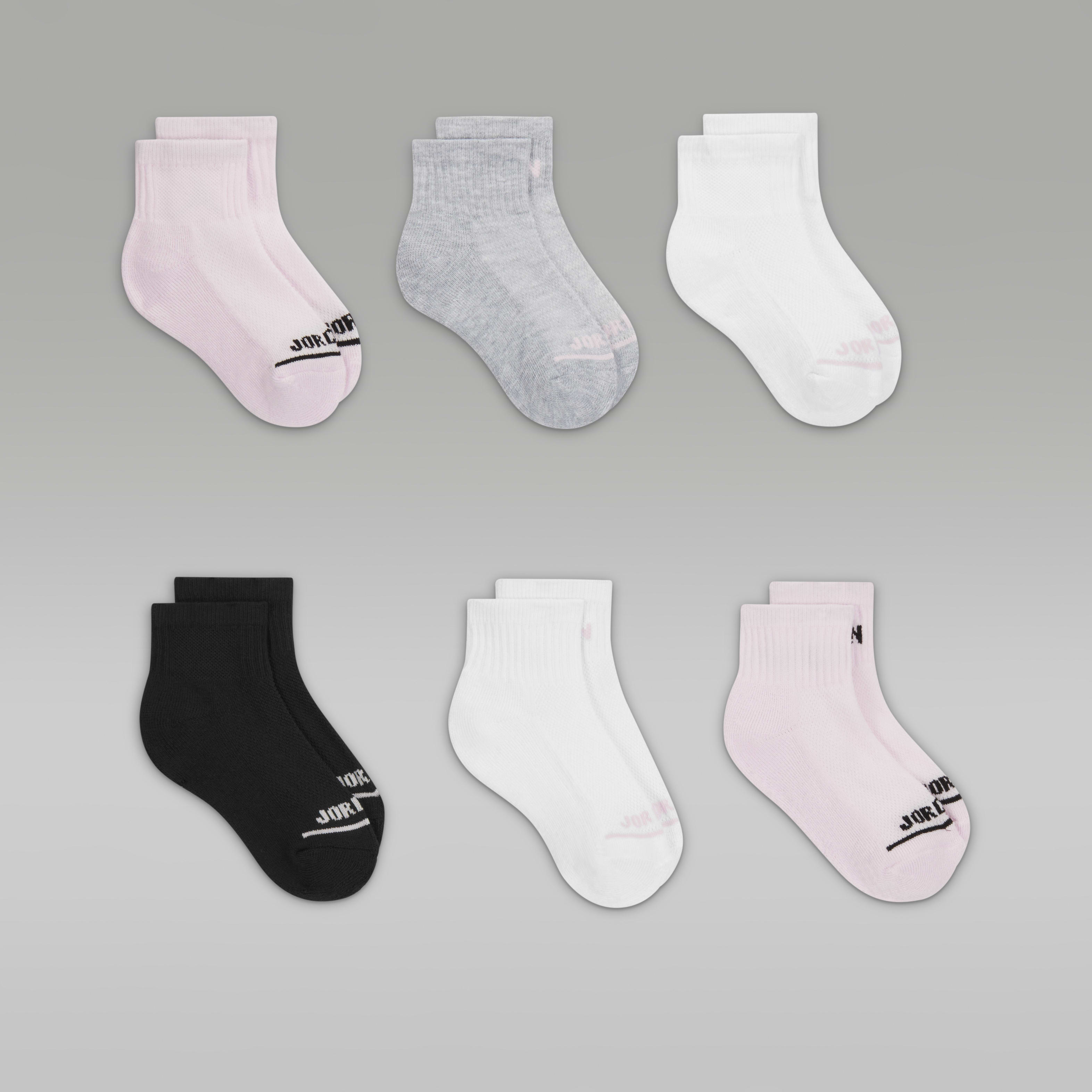 Jordan Big Kids' (Girls') Ankle Socks (6-pack)