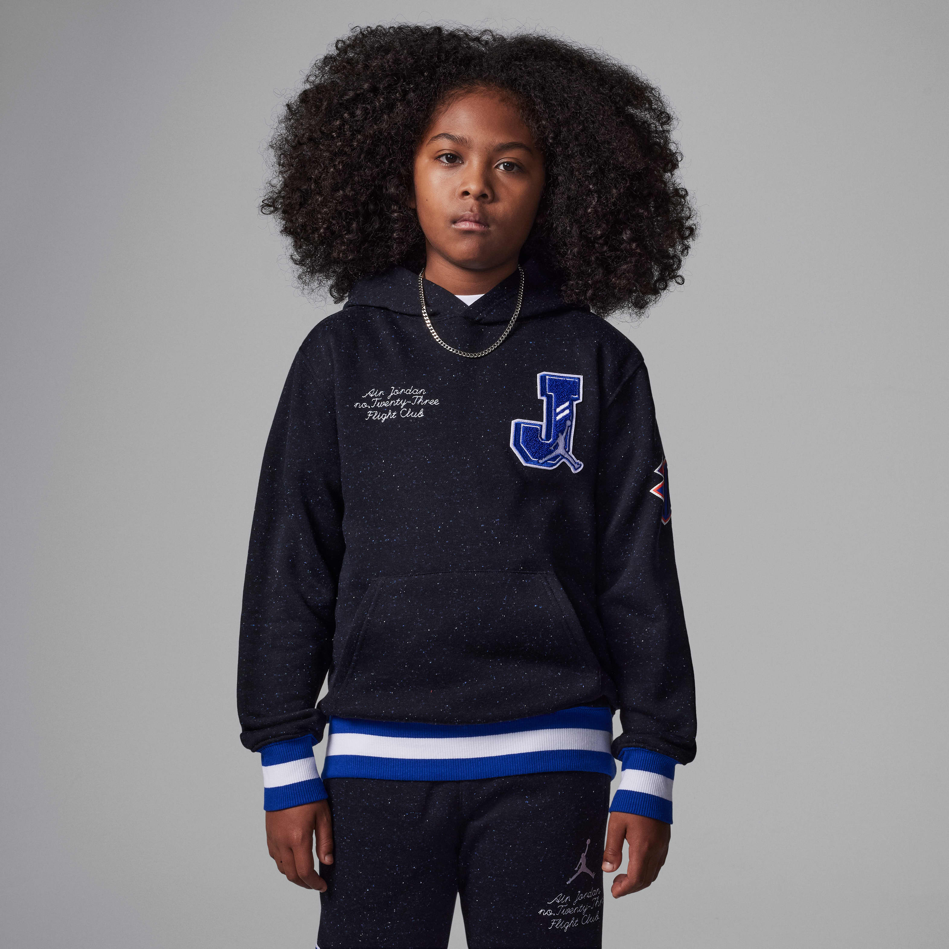 Jersey Flight Pullover Hoodie - Blue Jersey Flight Pullover Hoodie - Blue