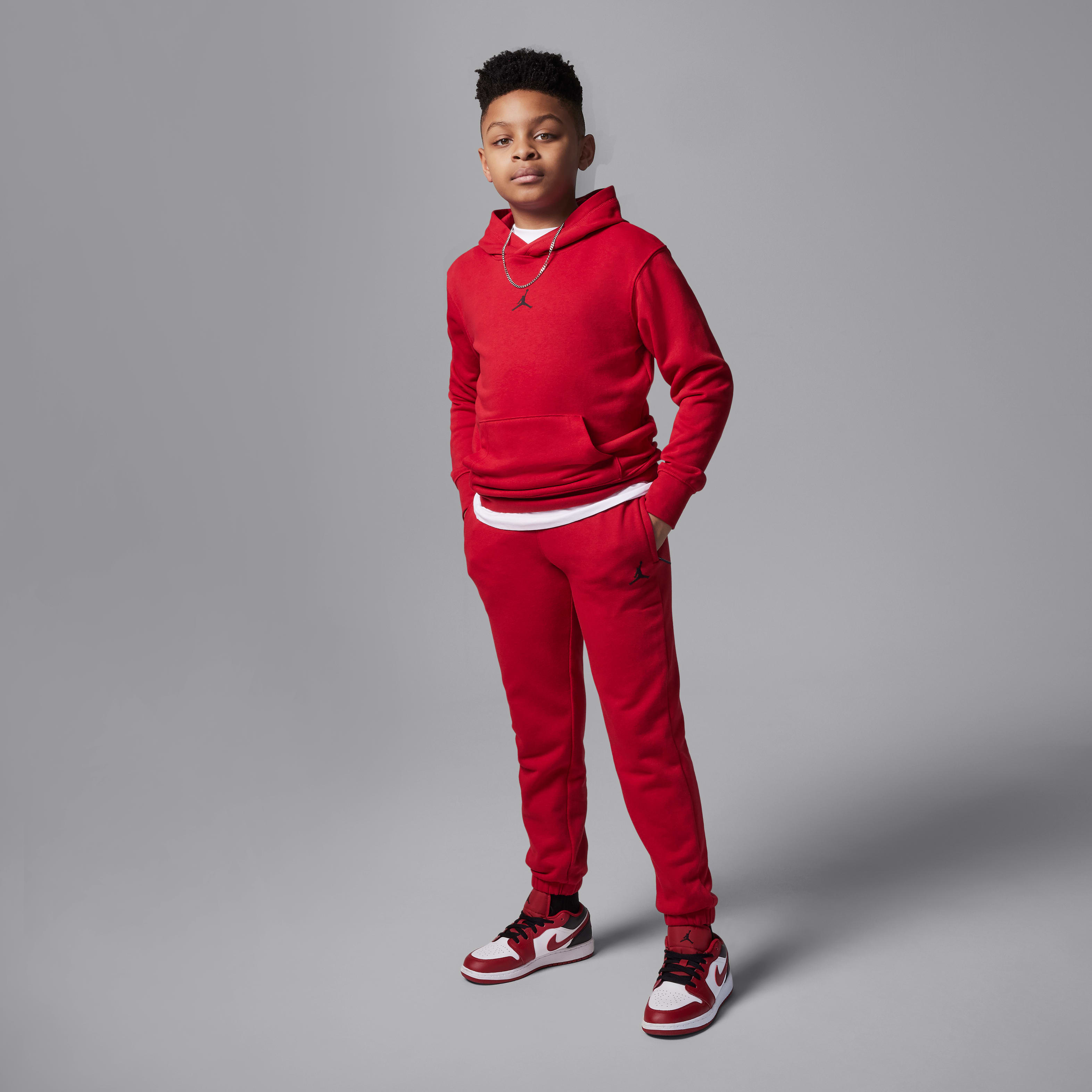 Jordan Dri-FIT Sport Big Kids' Crossover Pullover Hoodie