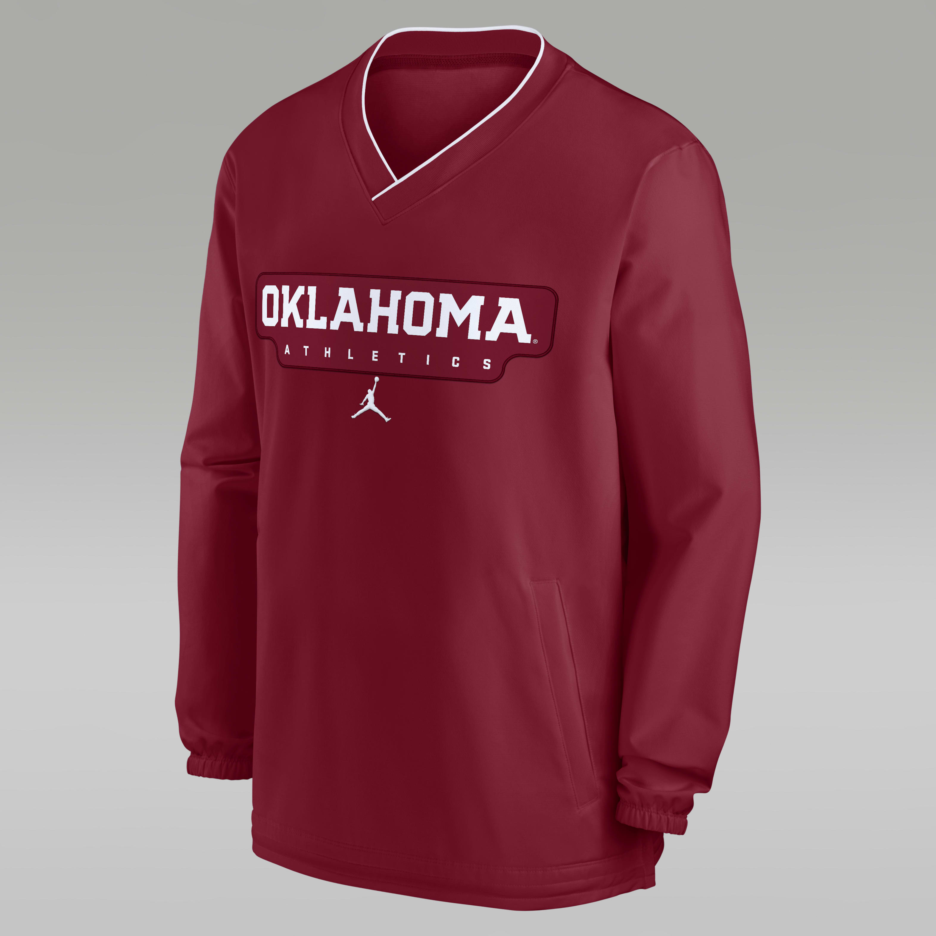 Oklahoma Sooners Sideline Men's Nike College Long-Sleeve Windshirt