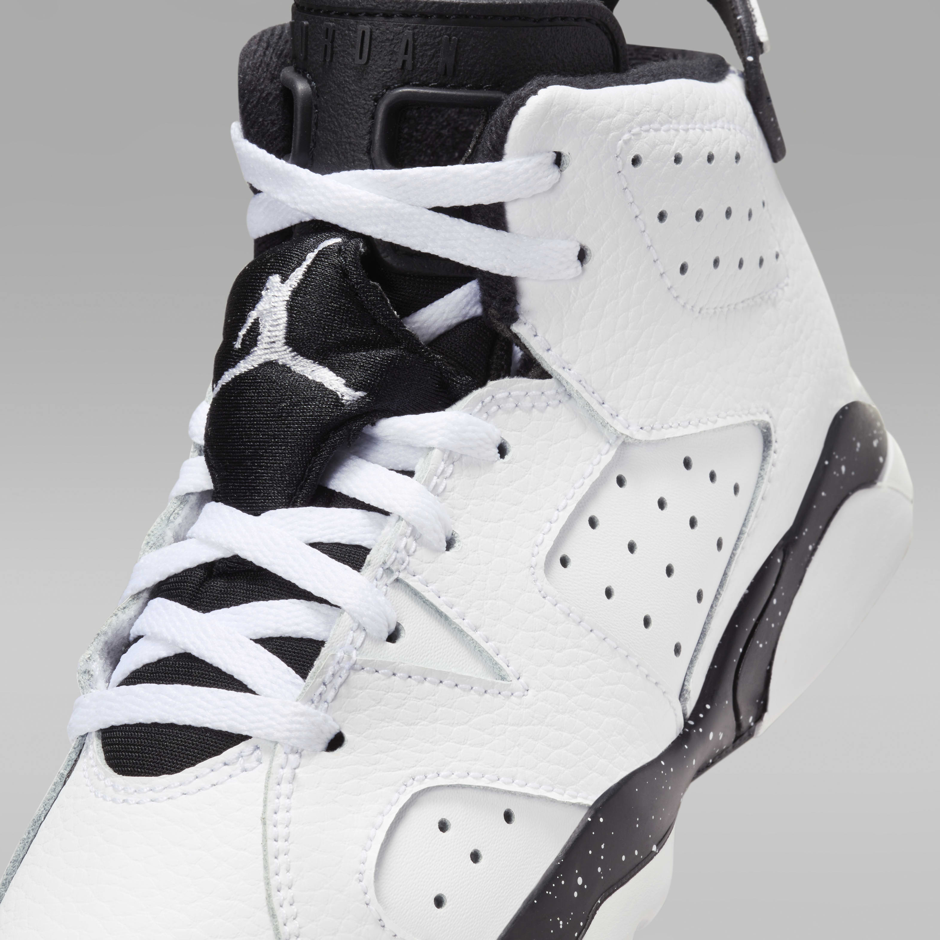 Jordan 6 Retro "White/Black" Little Kids' Shoes