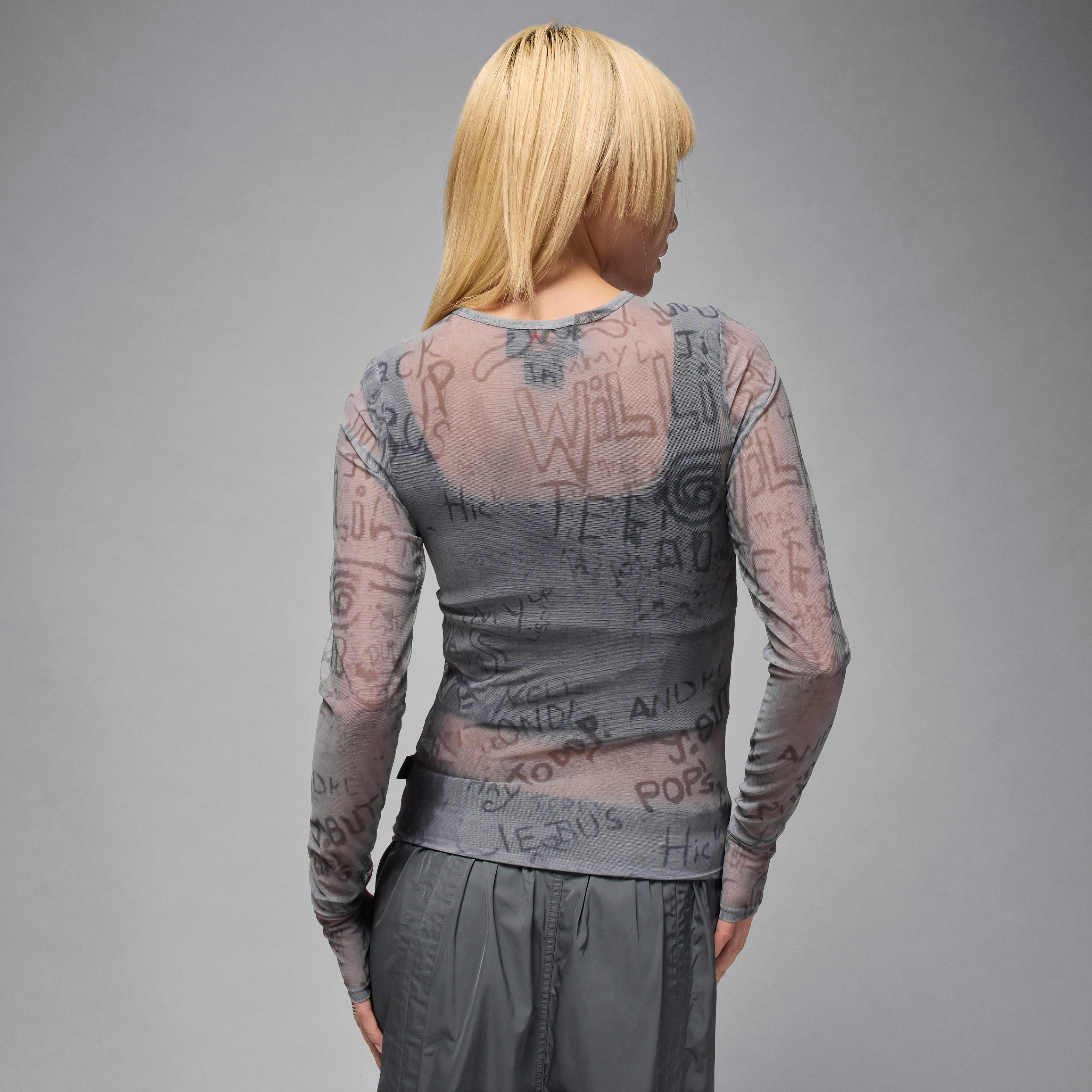 Air Jordan Women's Mesh Long-Sleeve Top