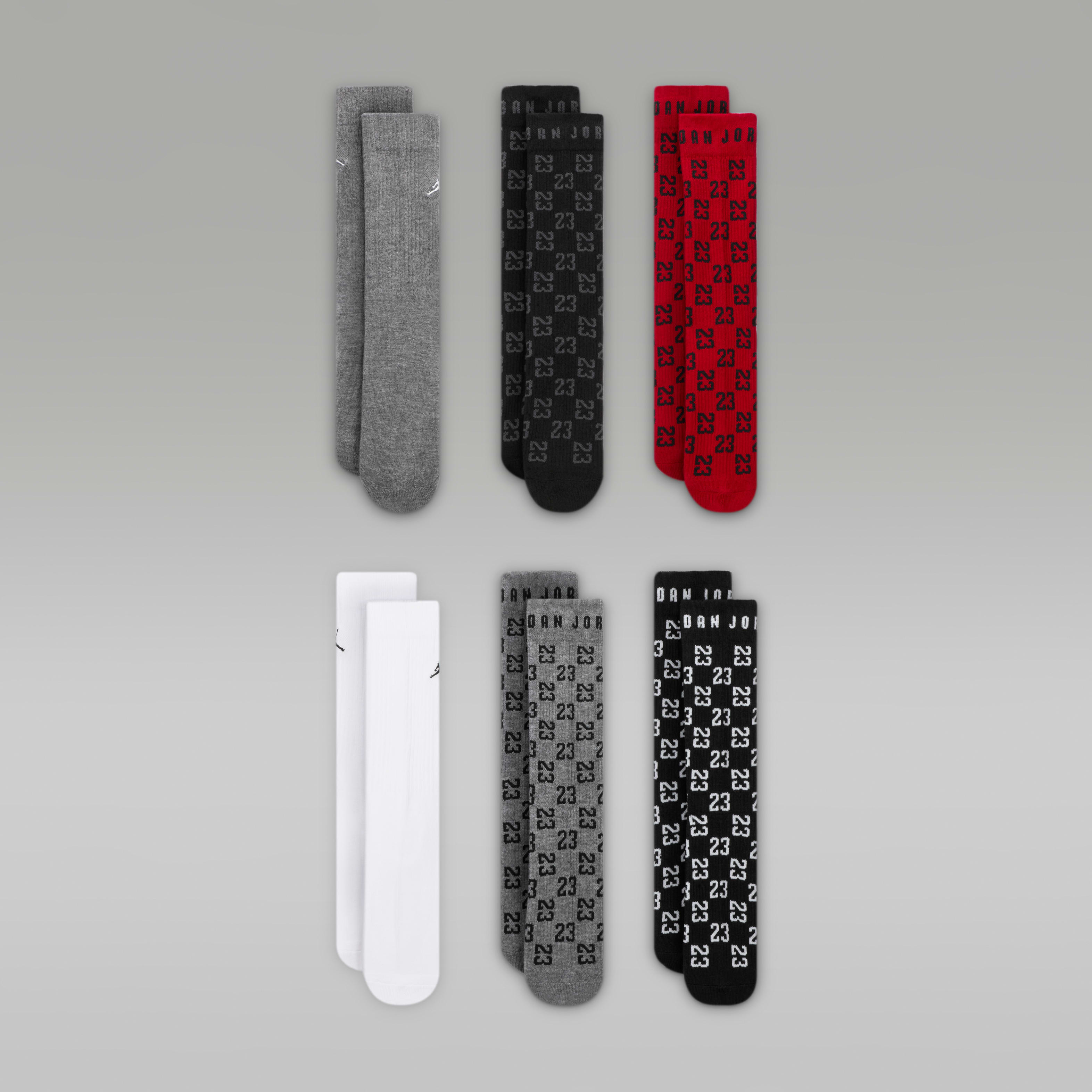 Jordan Monogram Essentials Big Kids' Crew Socks (6 Pairs)