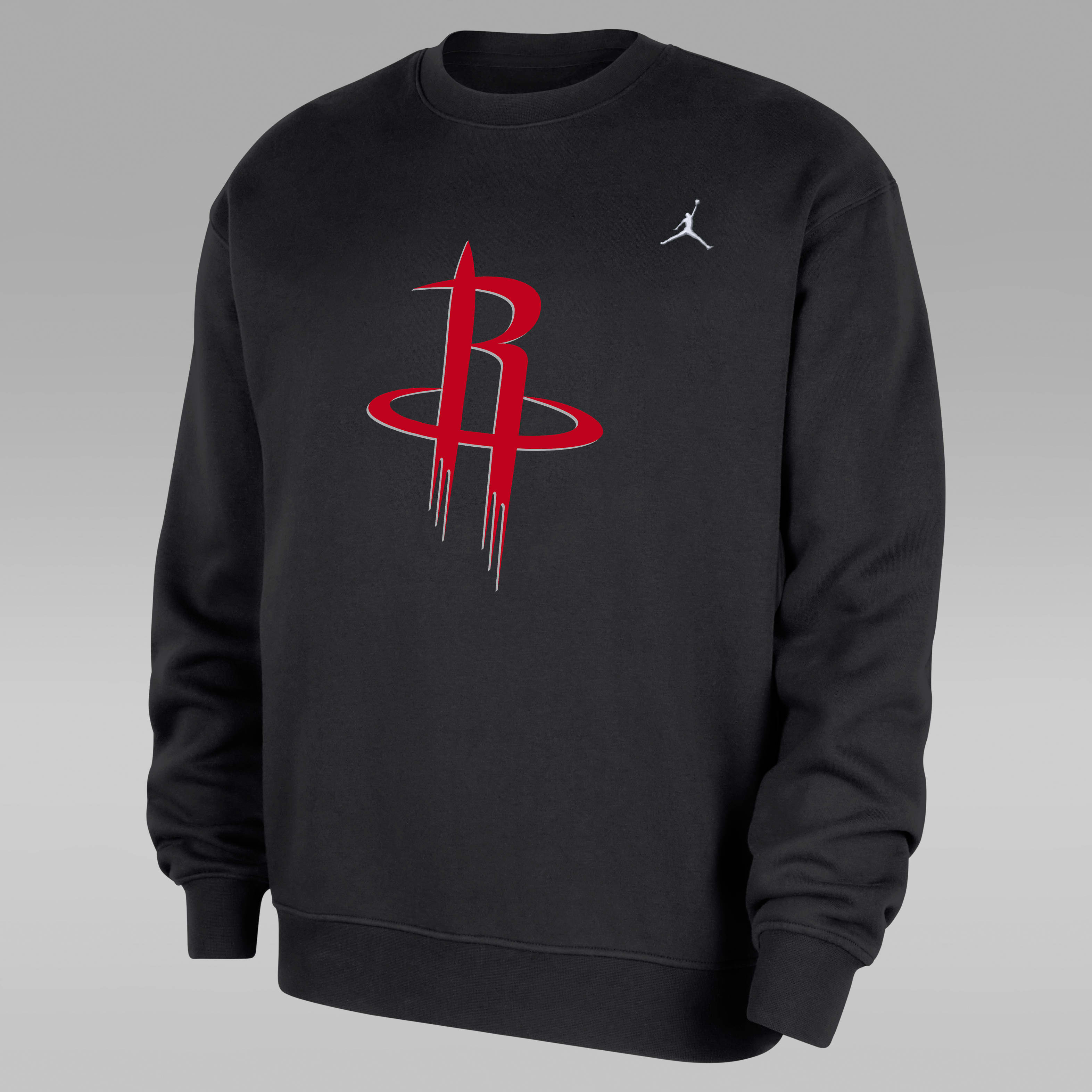 Houston Rockets Statement Essentials Men's Jordan NBA Fleece Crew-Neck Sweatshirt