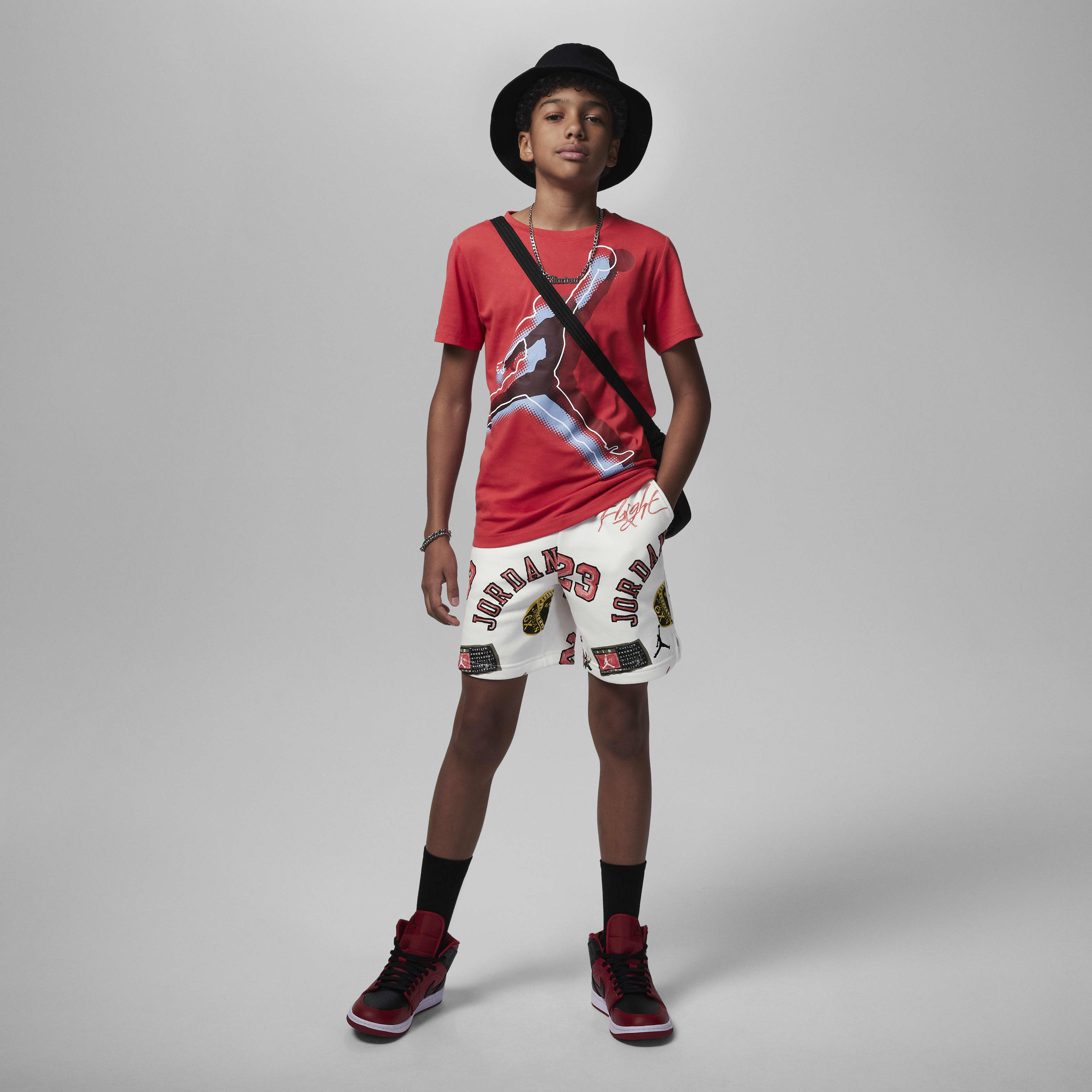 Jordan MJ Essentials Big Kids' Printed Shorts