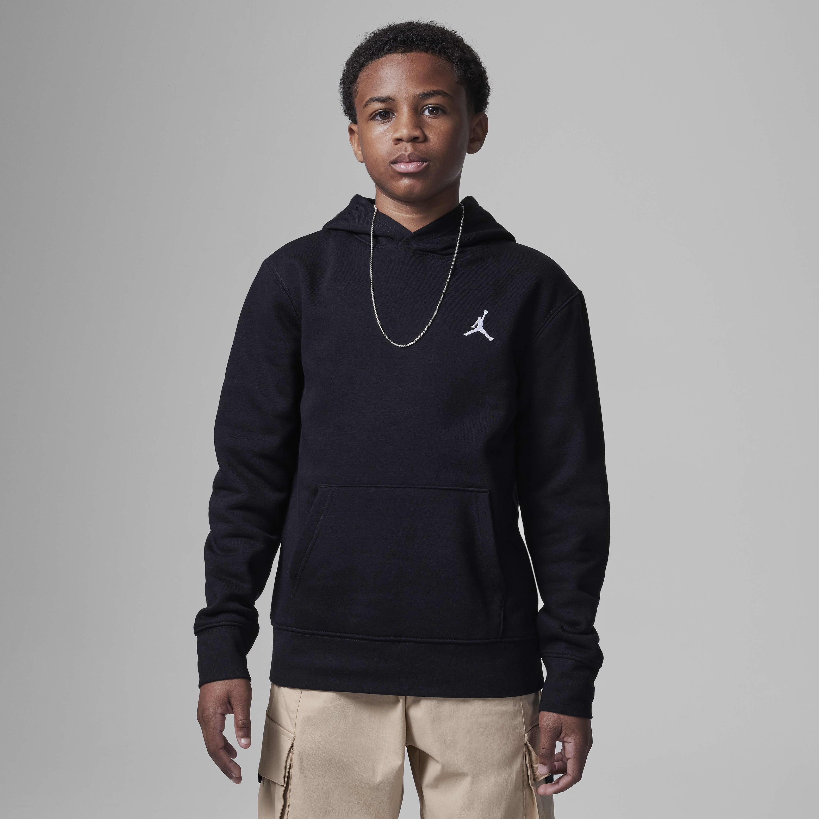 Jordan MJ Brooklyn Big Kids' Fleece Pullover Hoodie