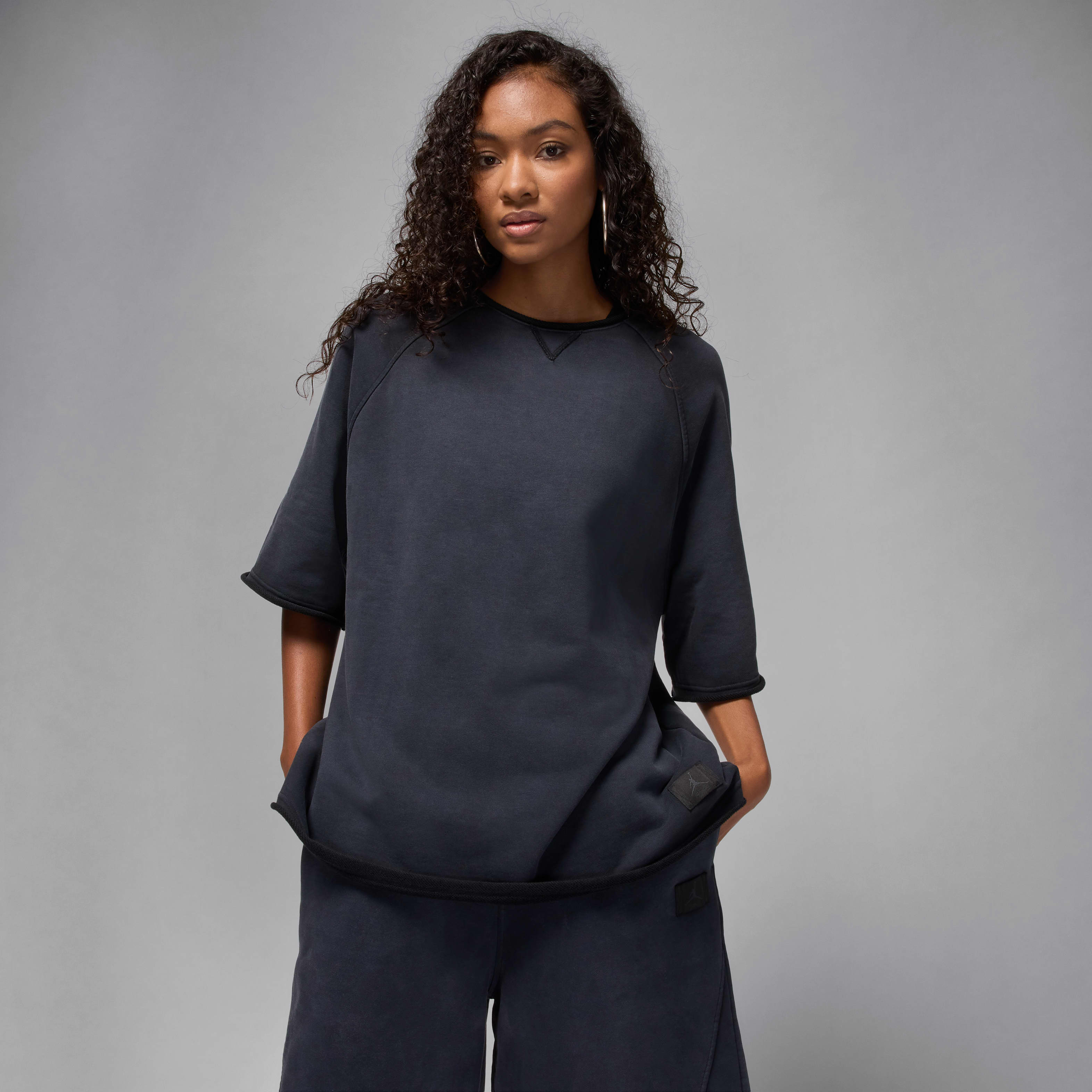 Jordan Flight Fleece Women's Oversized Short-Sleeve French Terry Top