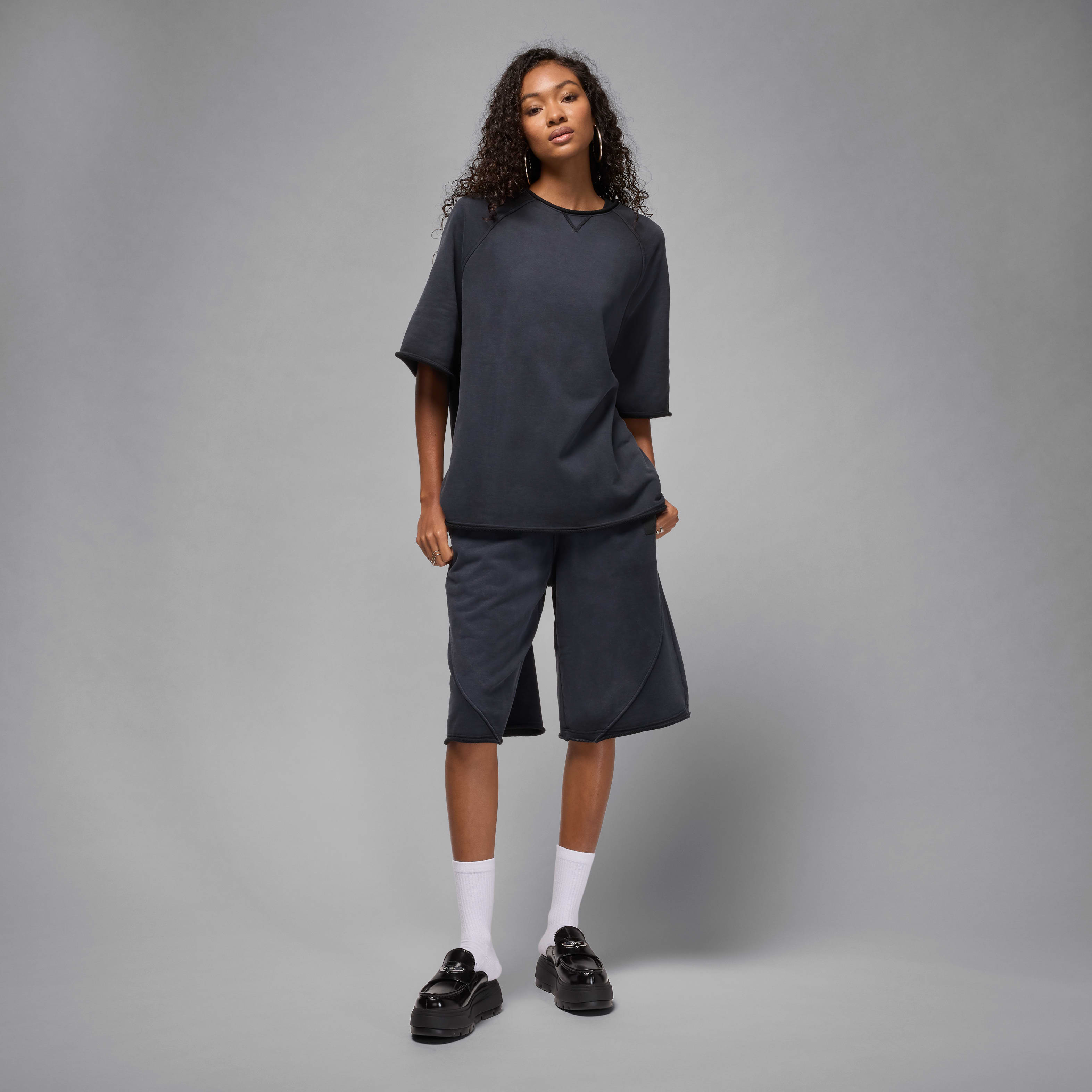 Jordan Flight Fleece Women's Oversized Short-Sleeve French Terry Top