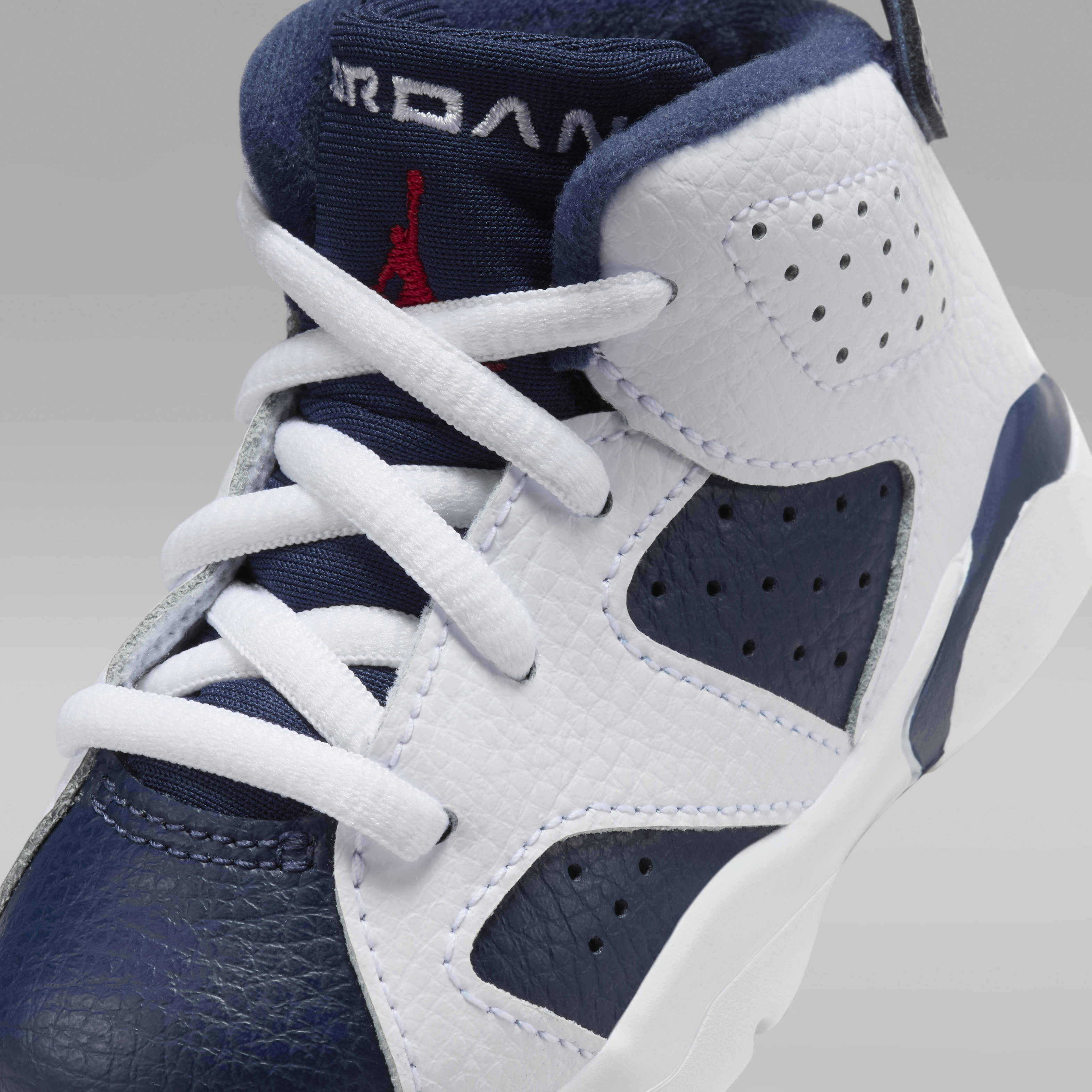 Jordan 6 Retro "White and Midnight Navy" Baby/Toddler Shoes